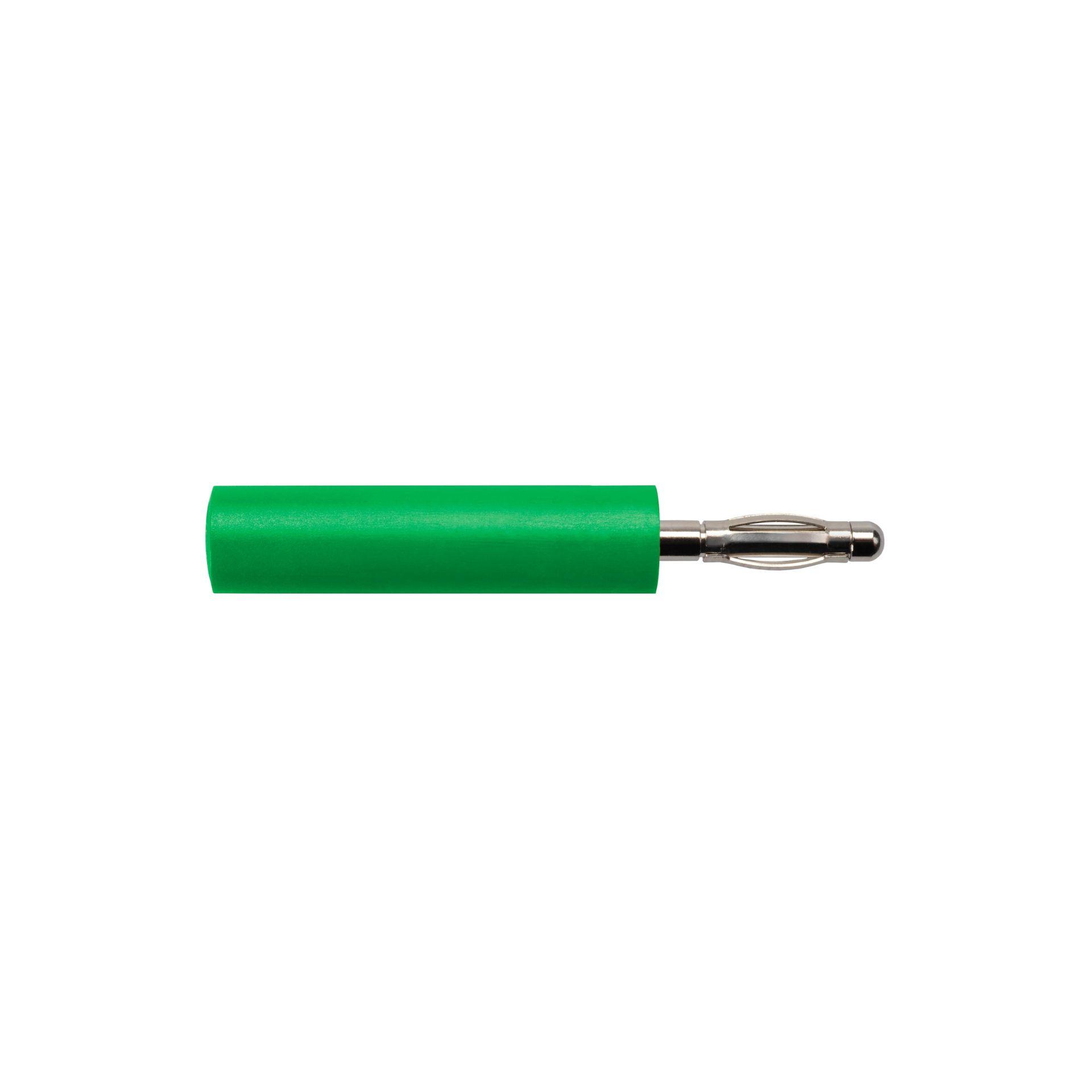 Sicherheits-Abgreifklemme Steckanschluss ø 4mm, grün