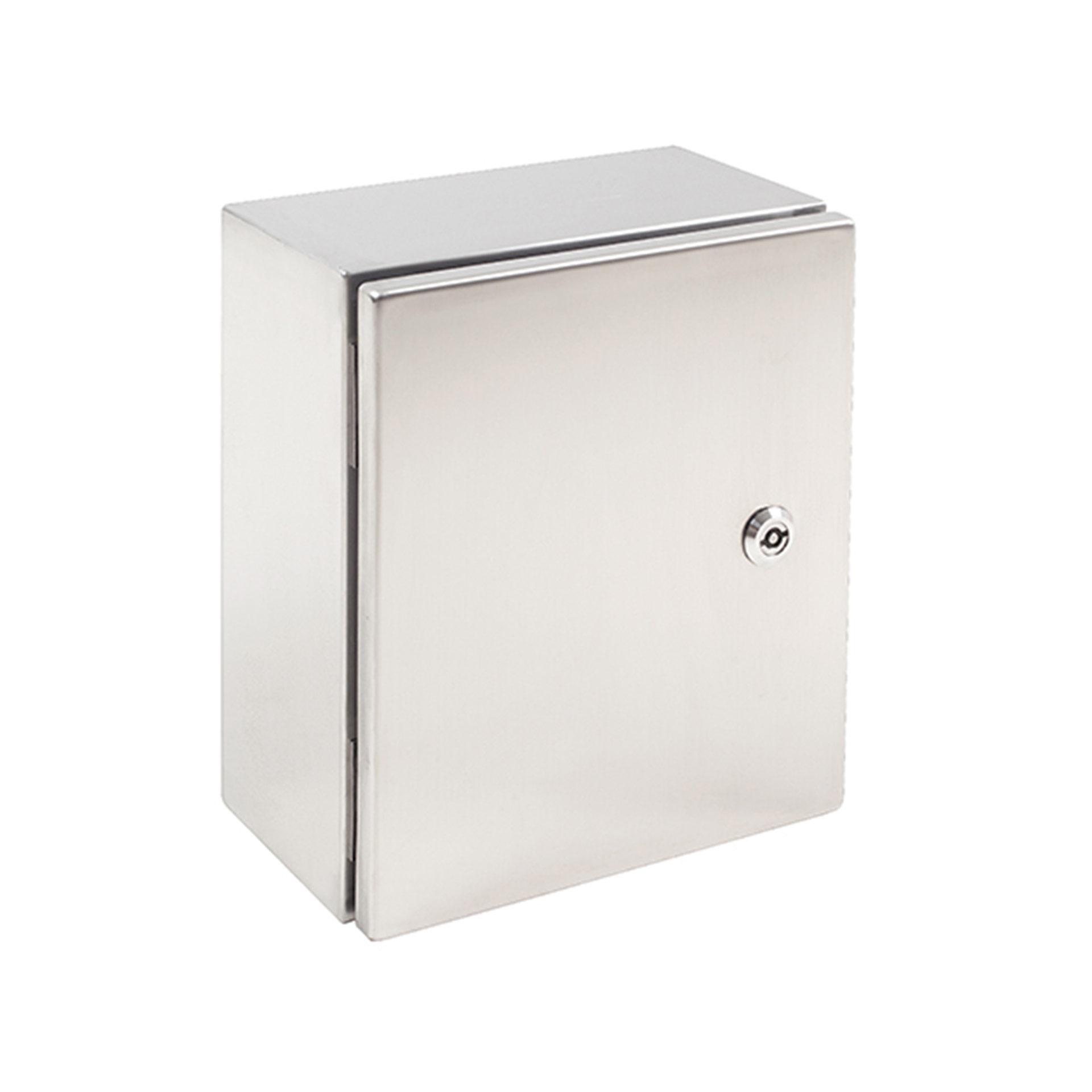 Edelstahl-Wandgehäuse V4A,  IP66, BxHxT 300x400x200mm, mit Montageplatte