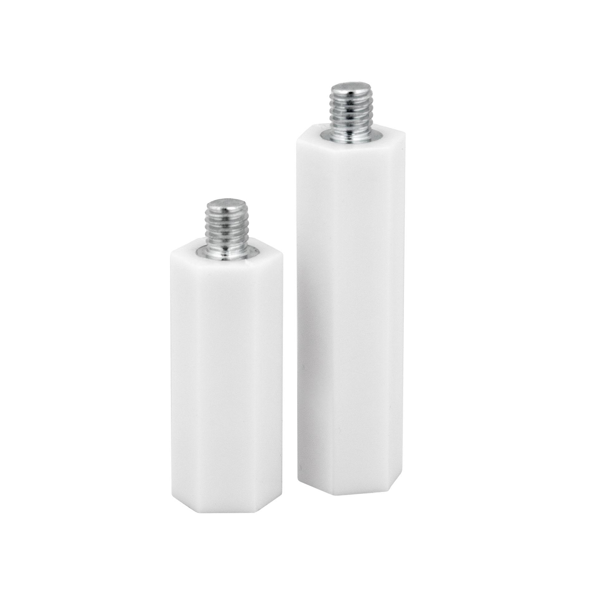 Isolierter Distanzbolzen M6, weiss, 20mm