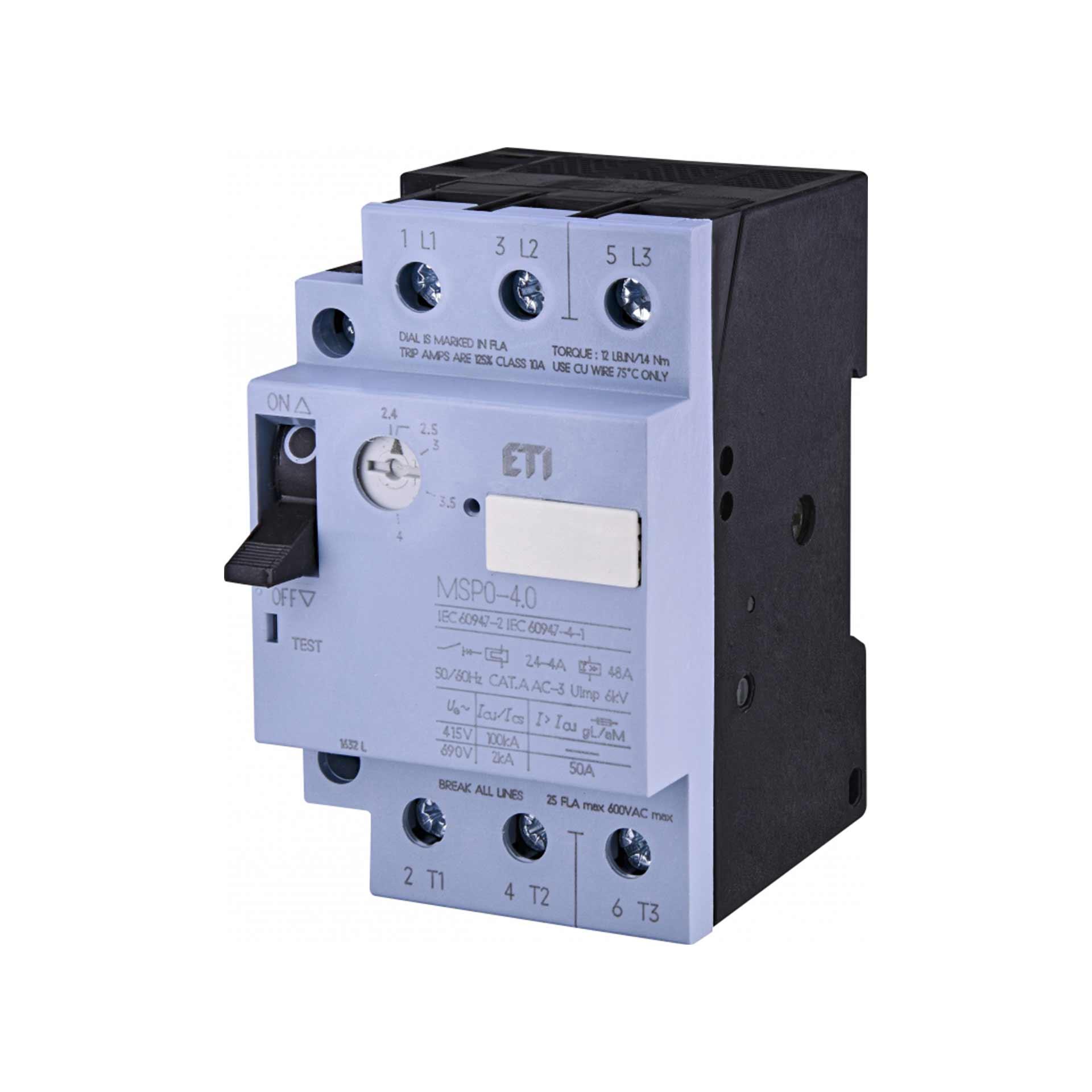 Motorschutzschalter MSP0 / 2.4 - 4.0A