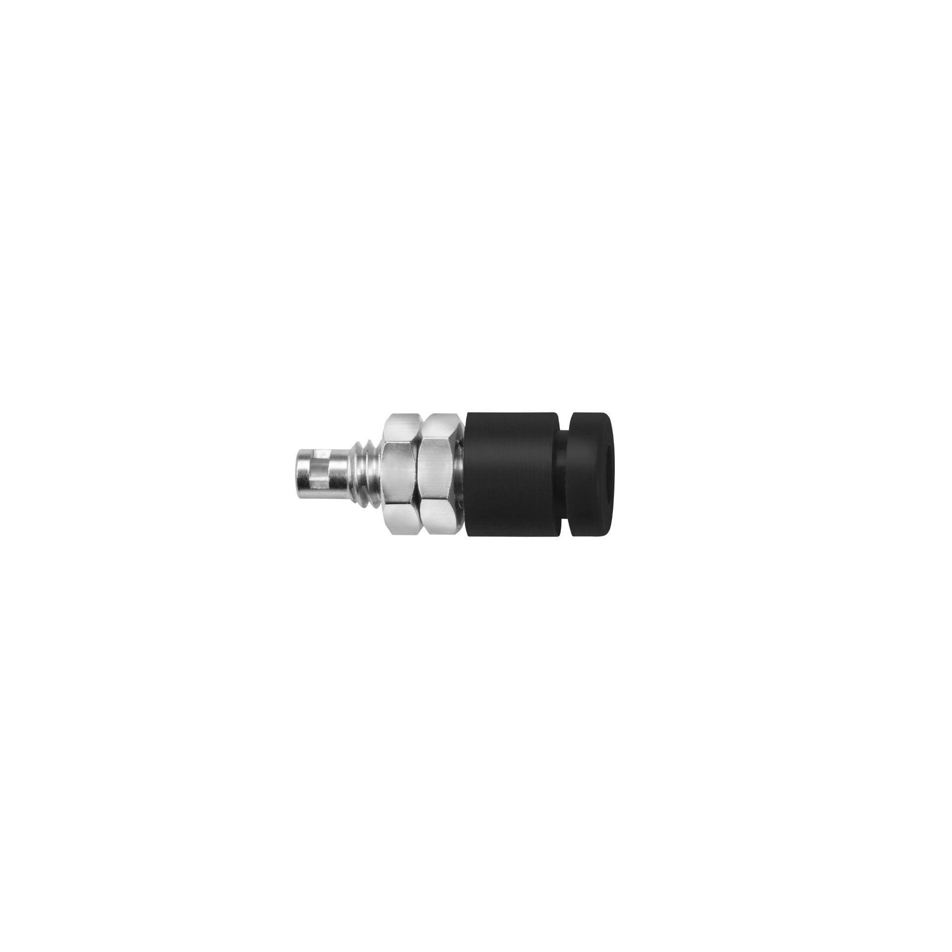 Einbaubuchse ø 4mm, für isolierten Einbau, schwarz