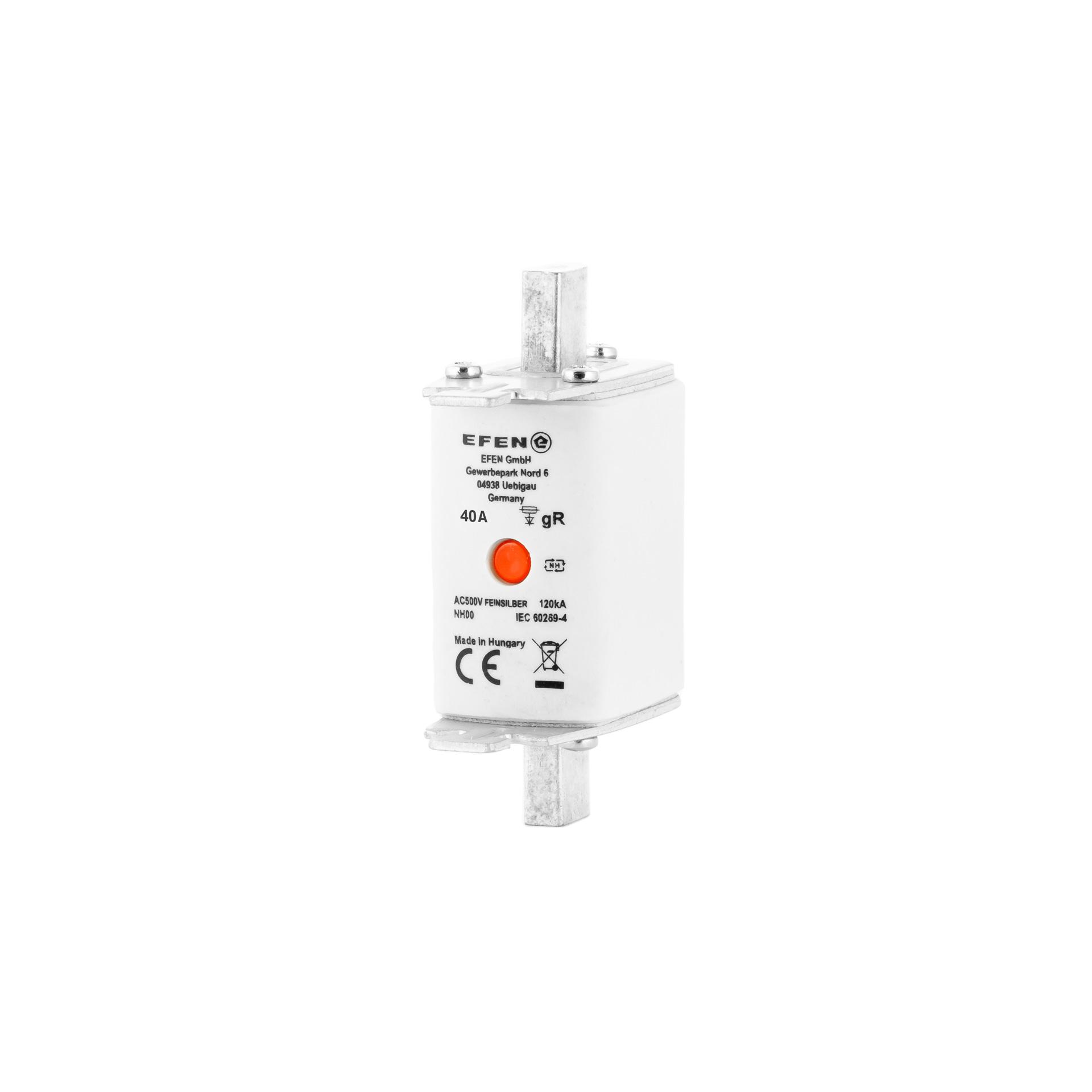 NH-Sicherung Gr. 00, 40A, Charakteristik gR, AC 500V, 120kA