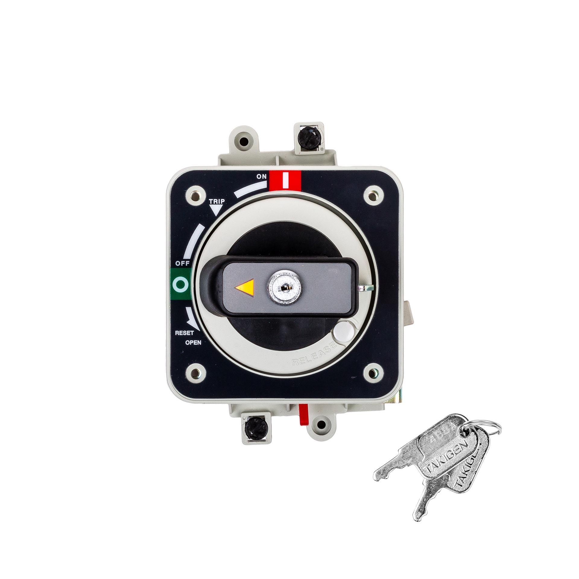 Rotary handle with locking device, direct mounting, for EB2 125