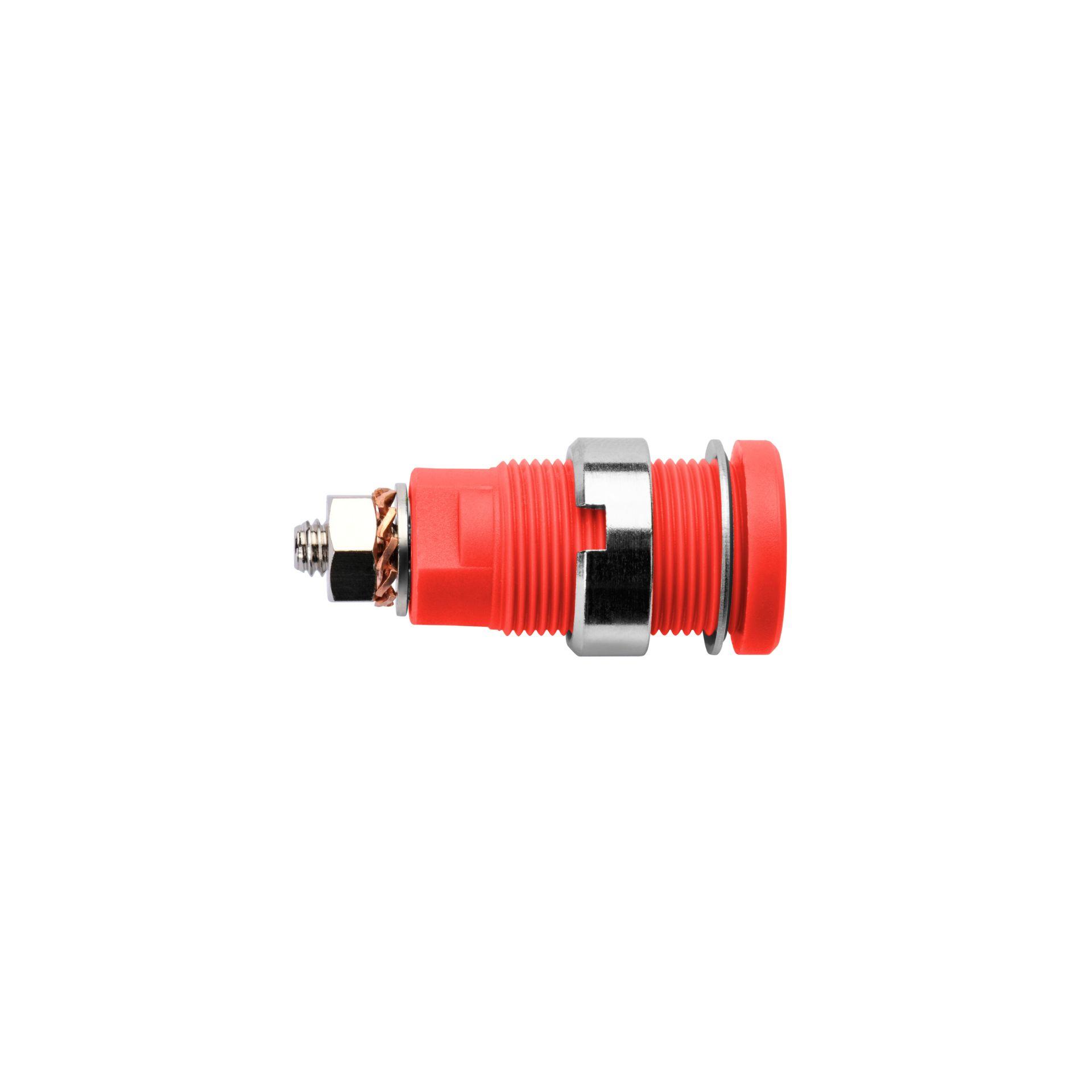 Douille de sécurité encastrée ø 4mm, rouge