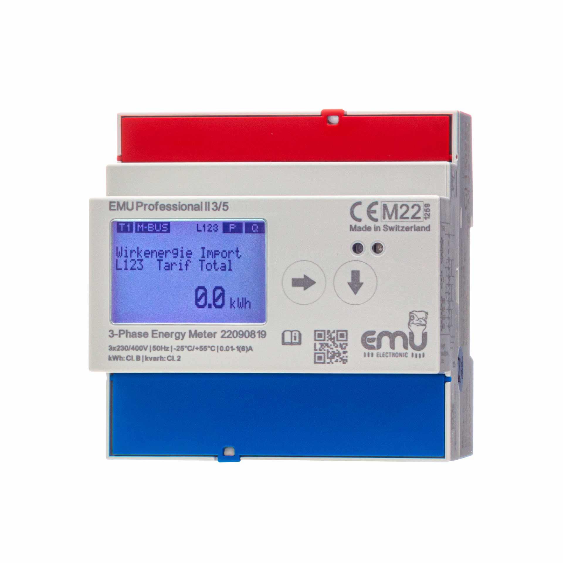Energiezähler EMU Professional II 3/5, MID B+D Zulassung, Wandlermessung 3PN