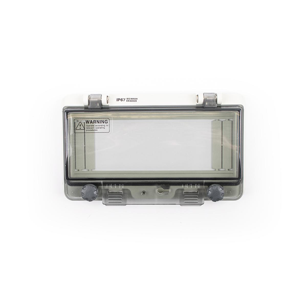 Klappdeckel 8-Modul mit Schutzkorb Tiefe 5mm, IP67
