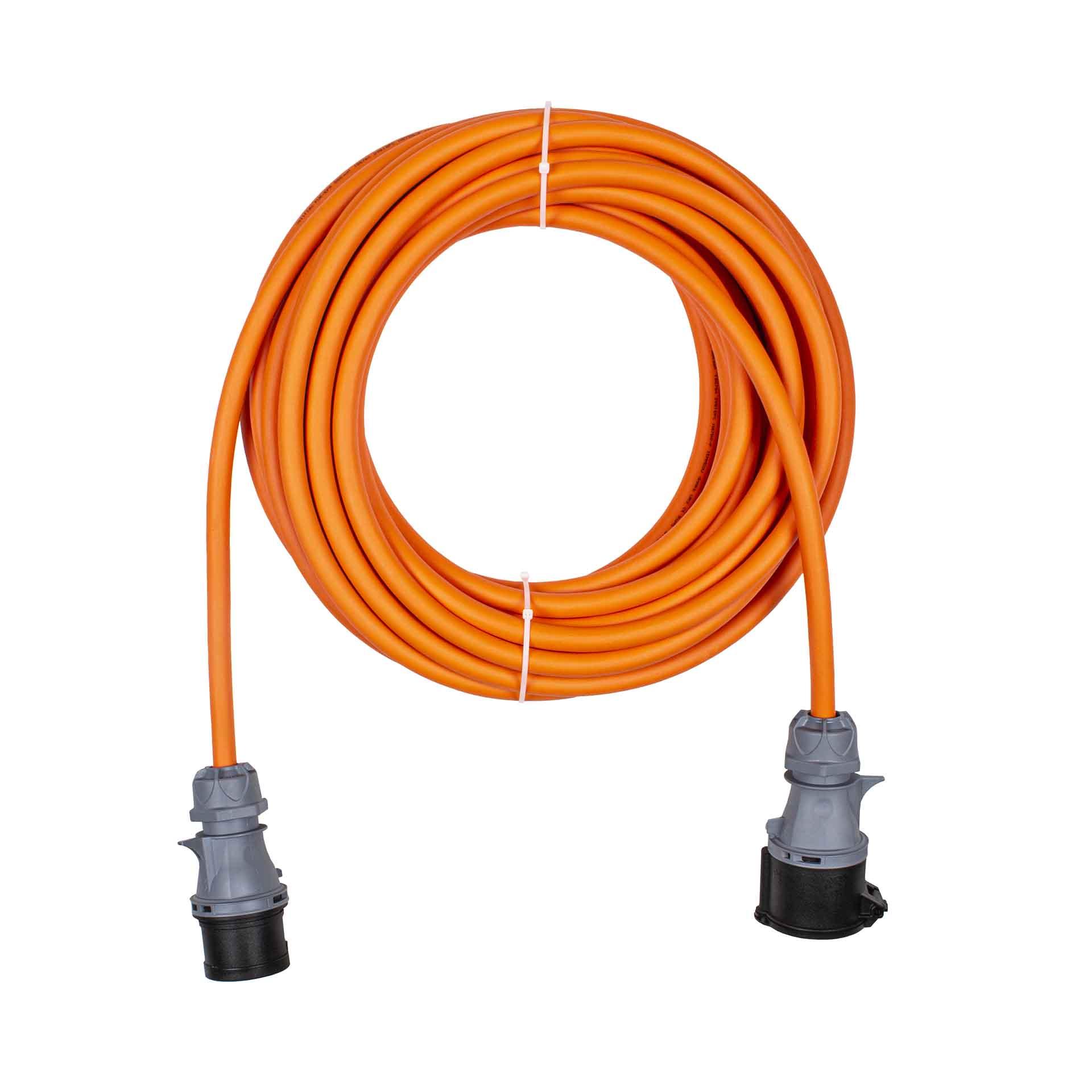 CEE Verlängerungskabel 32A, 5P, 7h, IP44, 30 Meter G-PUR 5x6mm²