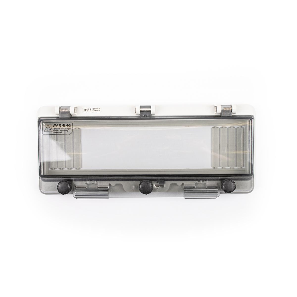 Klappdeckel 12-Modul mit Schutzkorb Tiefe 5mm, IP67