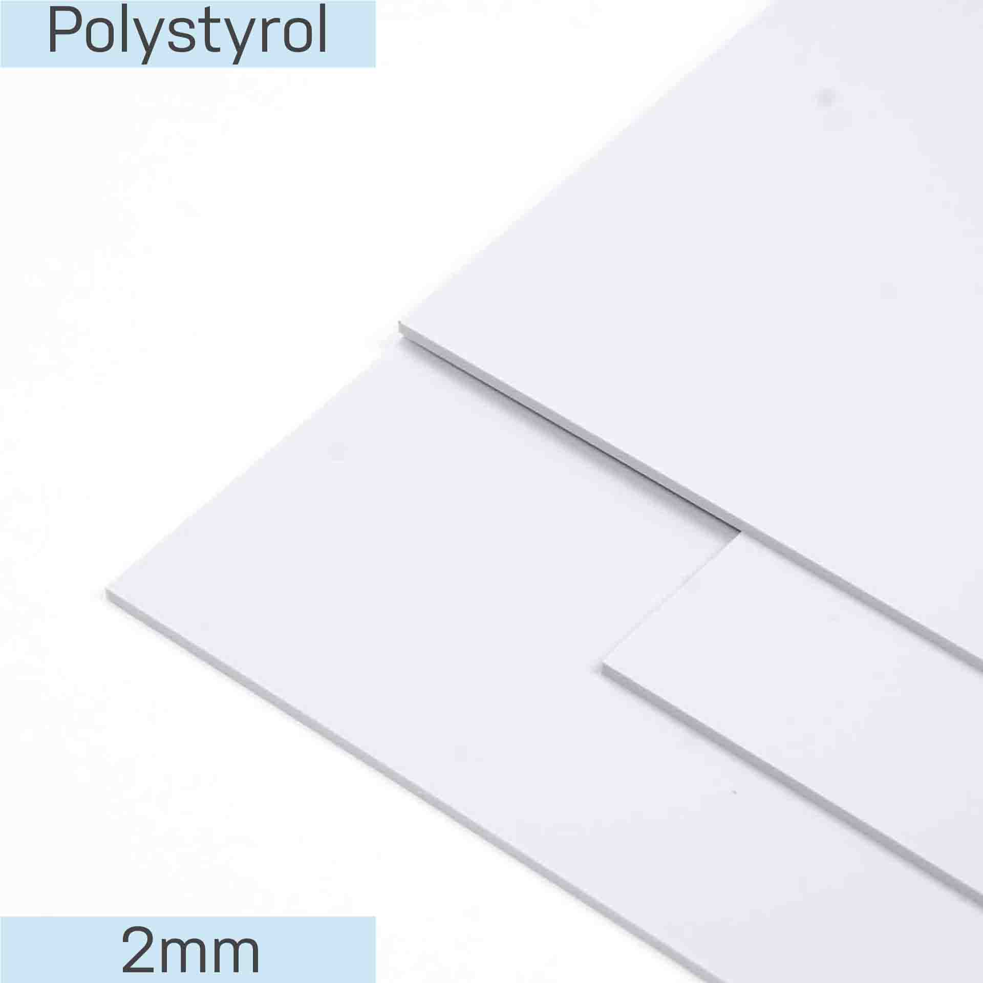 Polystyrol Abdeckplatte 2mm, 7035 lichtgrau, 2040x1240x2mm, Halogenfrei, Schutzfolie einseitig, 2.53