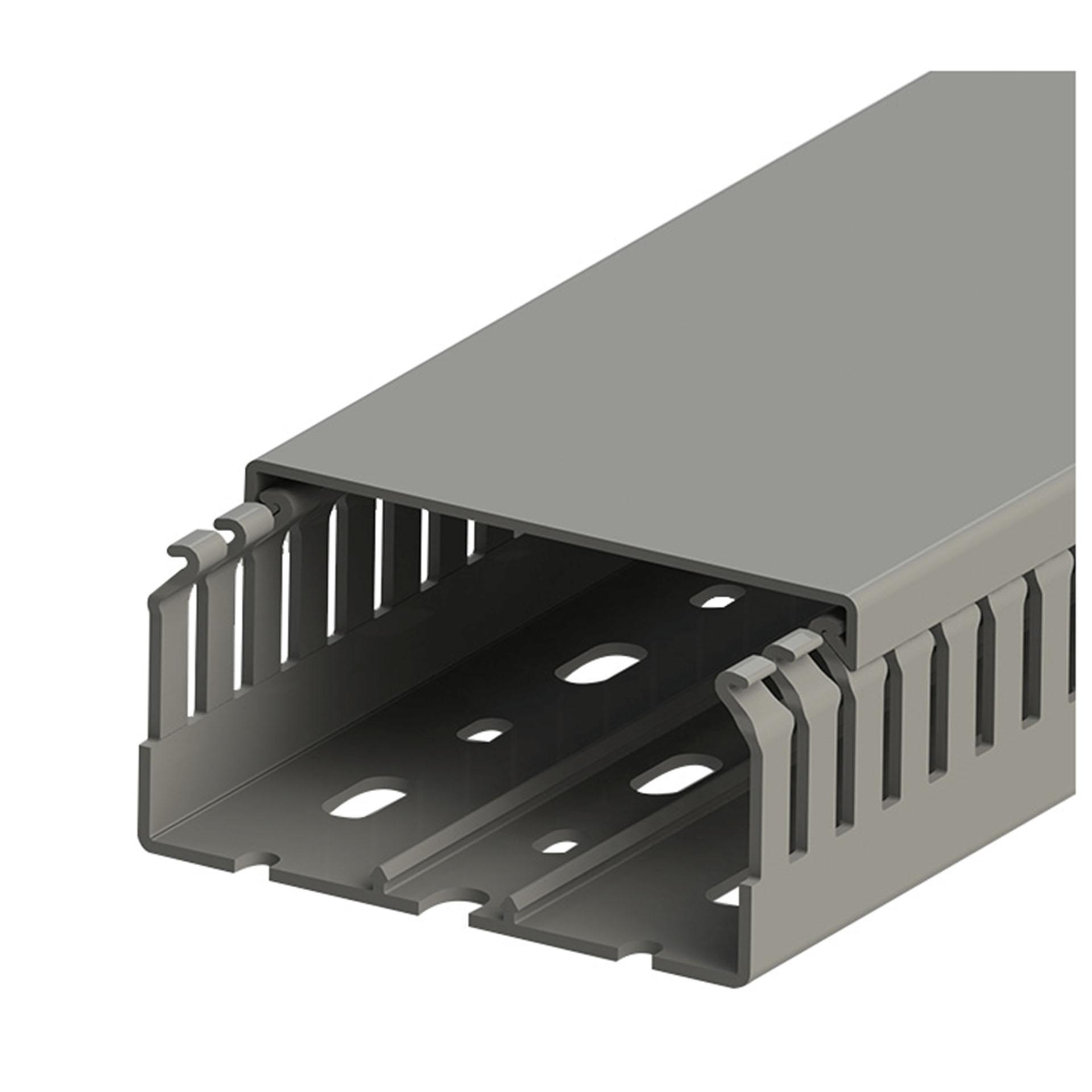 Kabelkanal PVC grau (VK-GN) / 80x40mm (BxH)