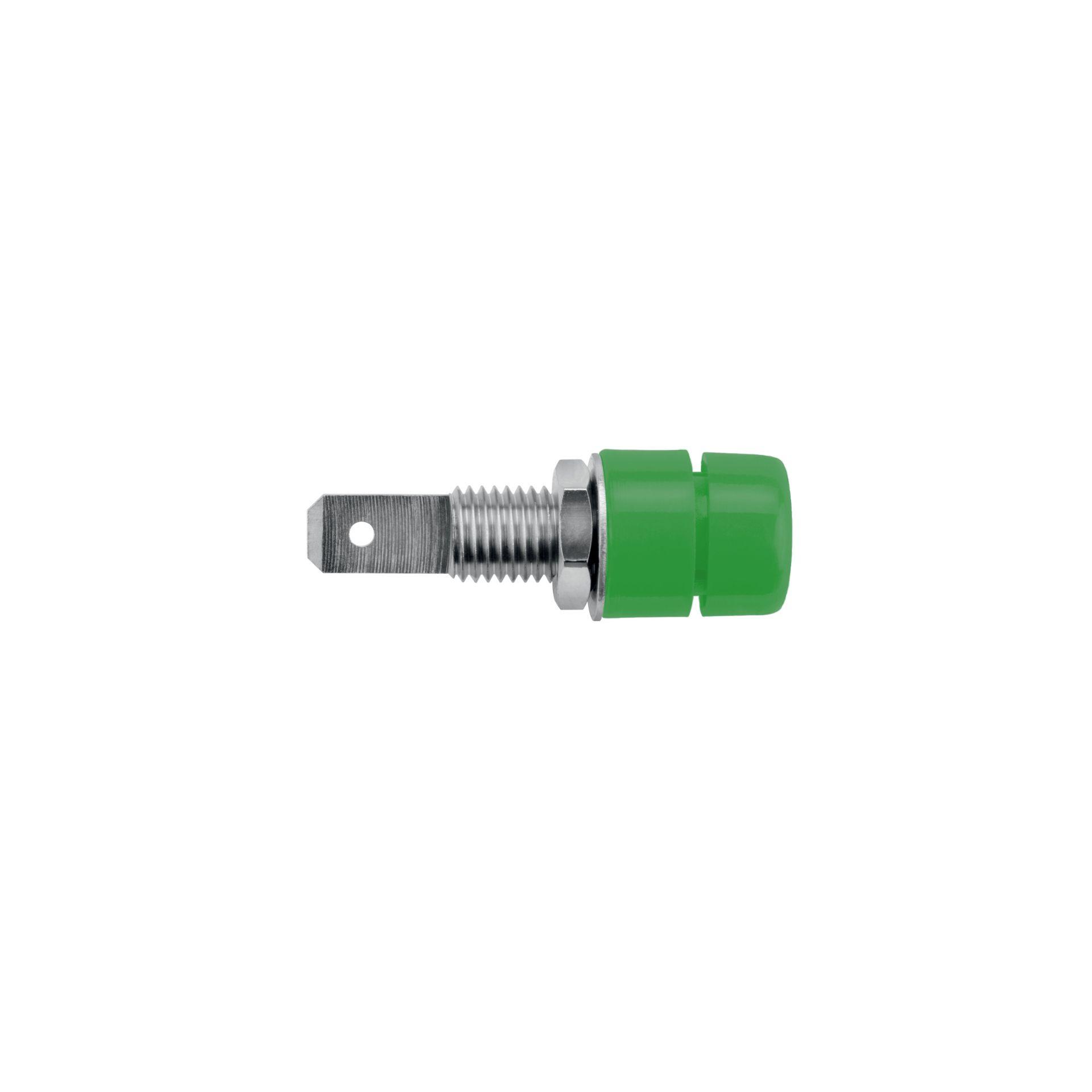 Kupplung ø 4mm mit Lötanschluss bis 2.5mm2, grün