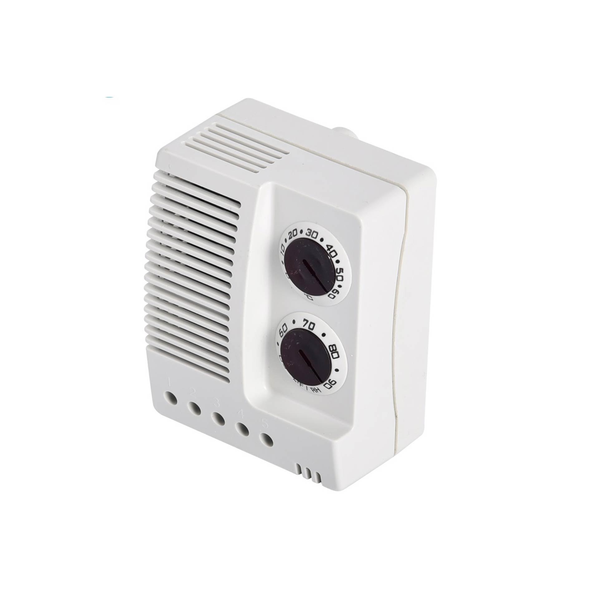 Hygrotherm mit einstellbarer Temperatur und relativer Feuchte, IP20