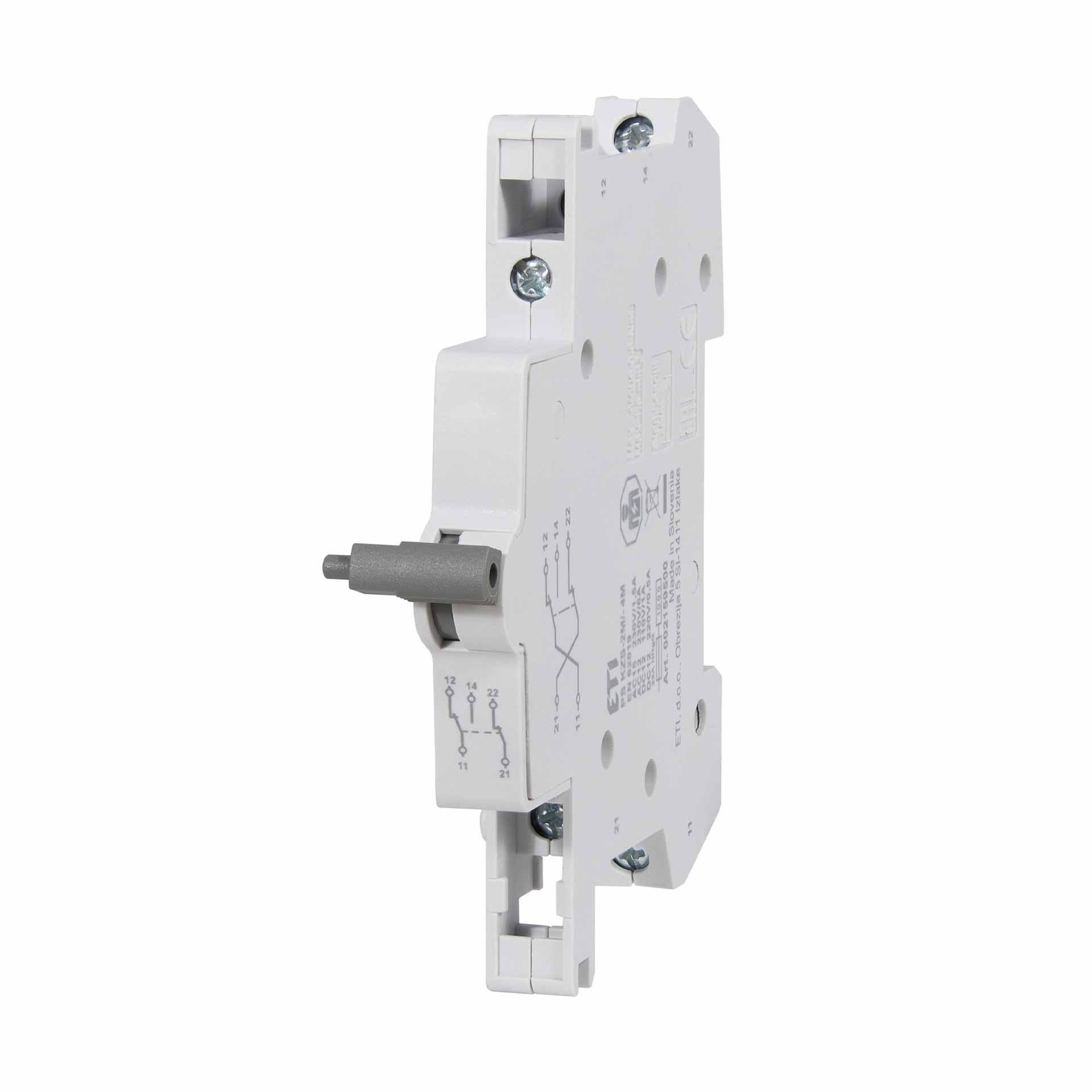 Hilfskontakt für FI/LS KZS 2M (1p+N) und 4M (3p+N)