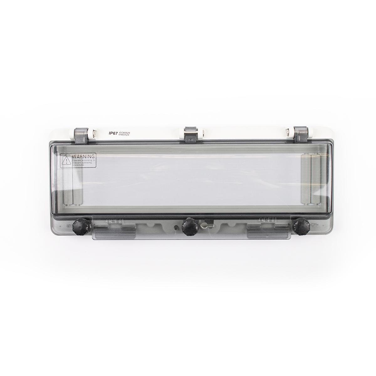 Klappdeckel 13-Modul mit Schutzkorb Tiefe 5mm, IP67