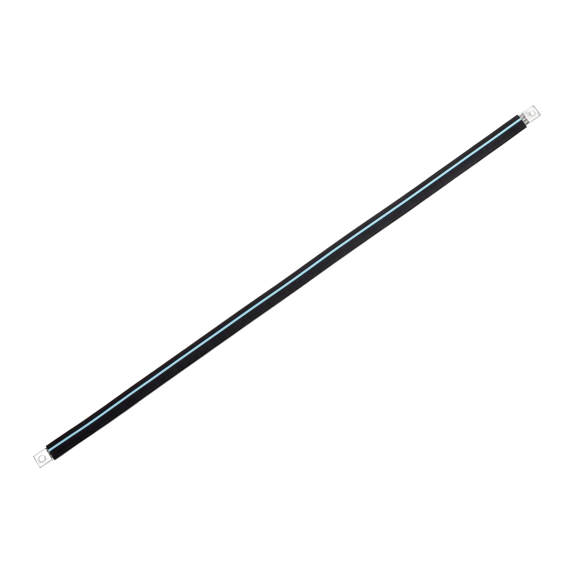 Isolierte Anschlusslasche aus Kupfergeflecht verzinnt "L:1030mm" 85mm², 315A, M8 & M10, Halogenfrei