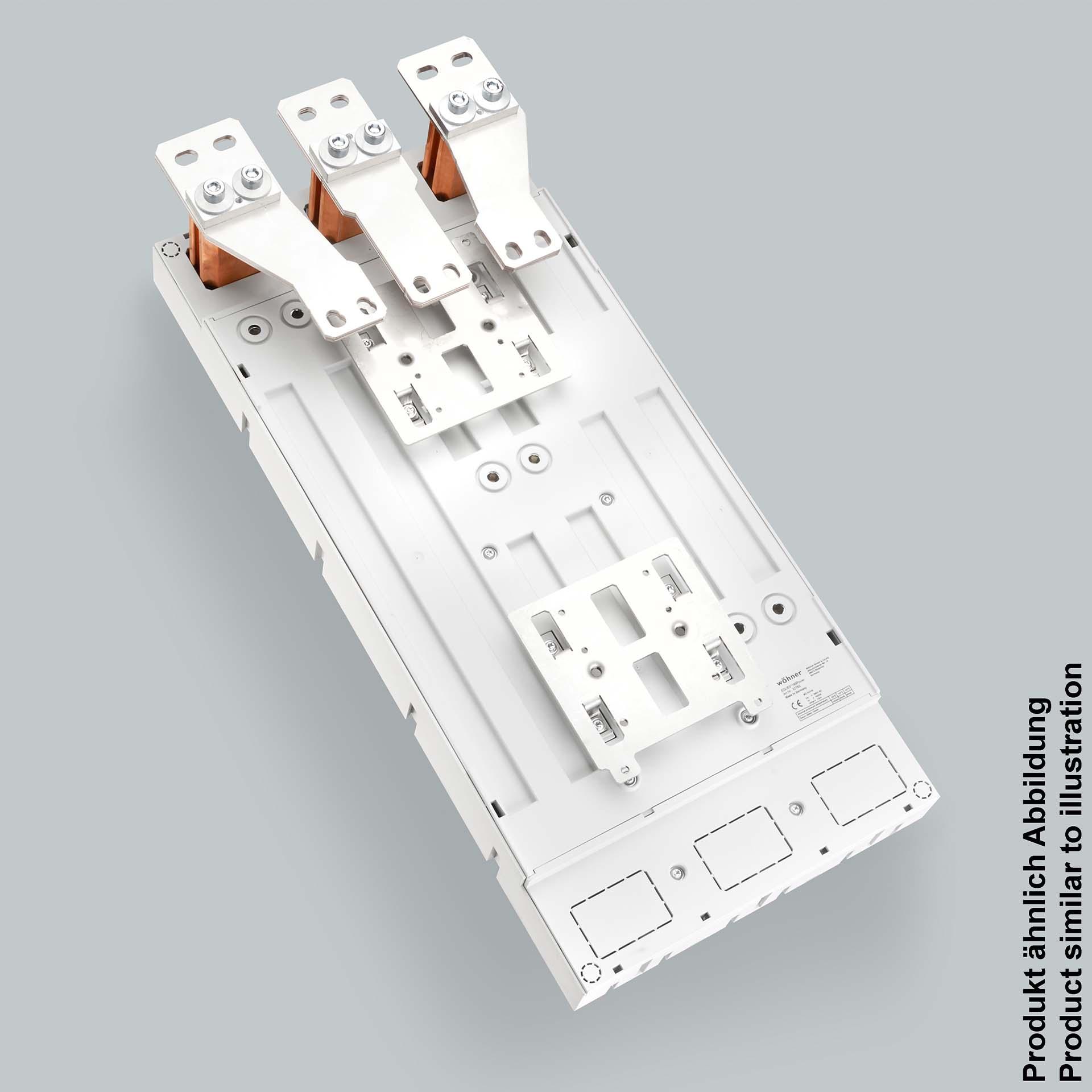 3P Sammelschienenadapter 1320A, Verbindung oben, Klemmkontaktierung, 300x652mm