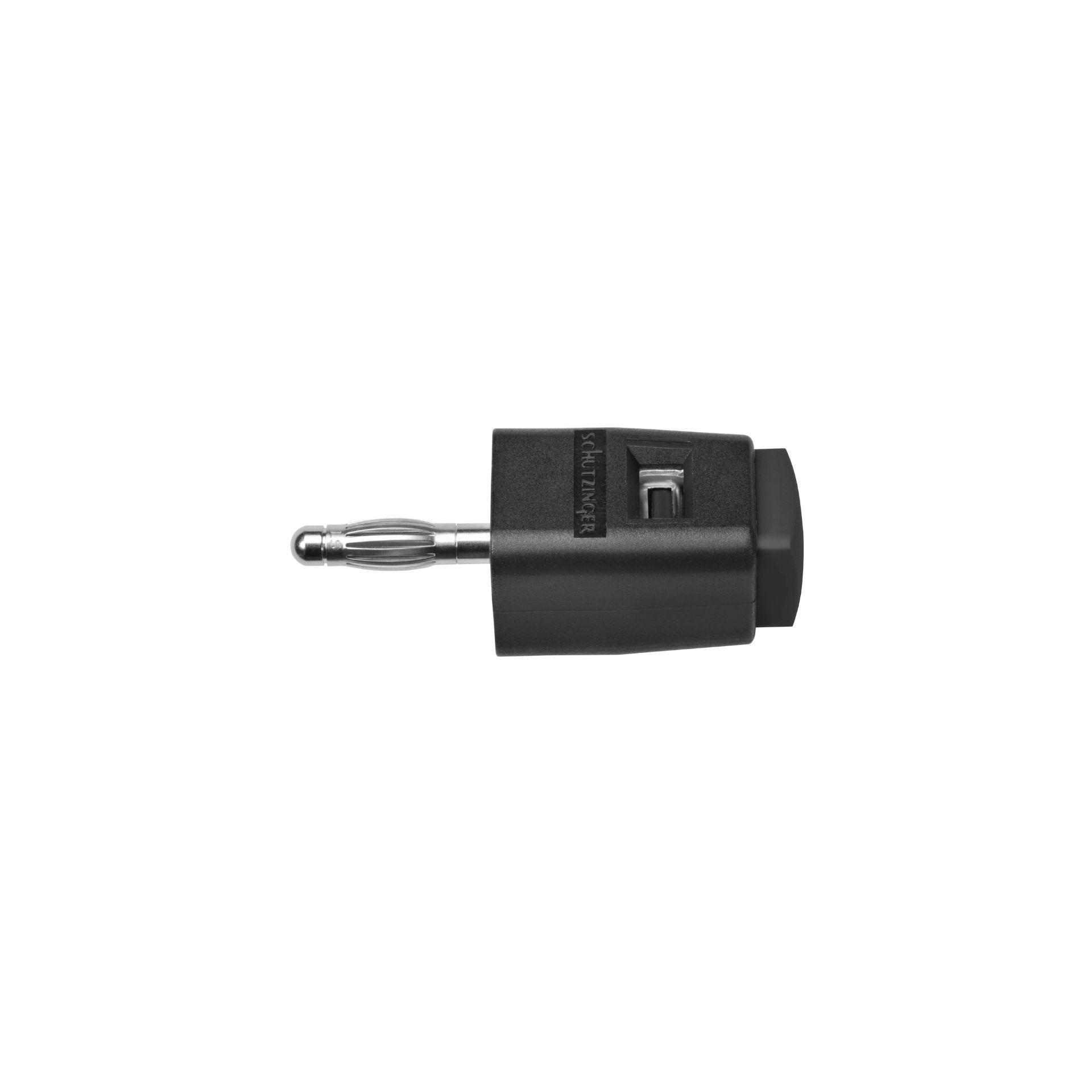 Schnelldruckklemme für ø 4mm Buchse, schwarz
