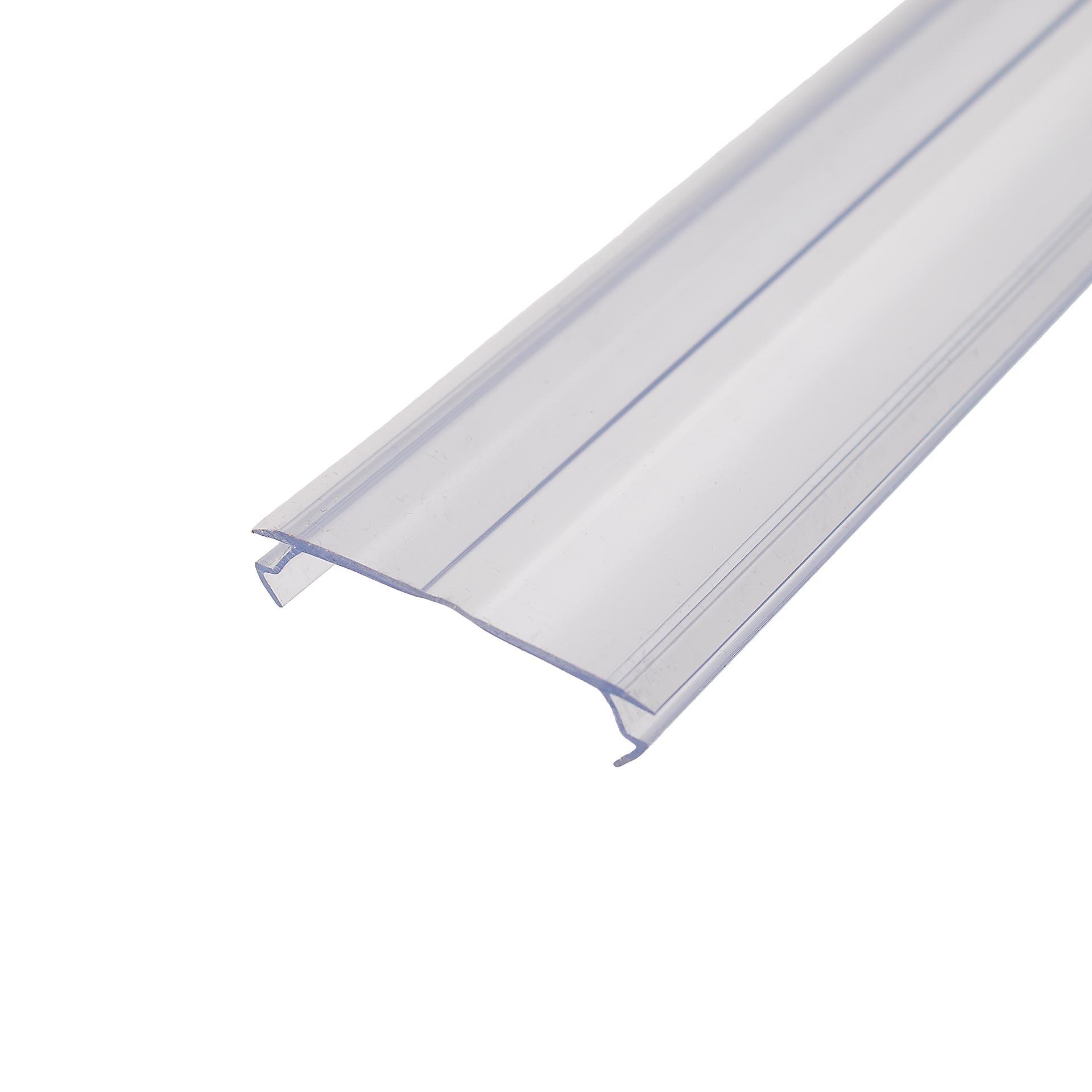 Abdeckprofil, PVC transparent, 2 Meter lang
