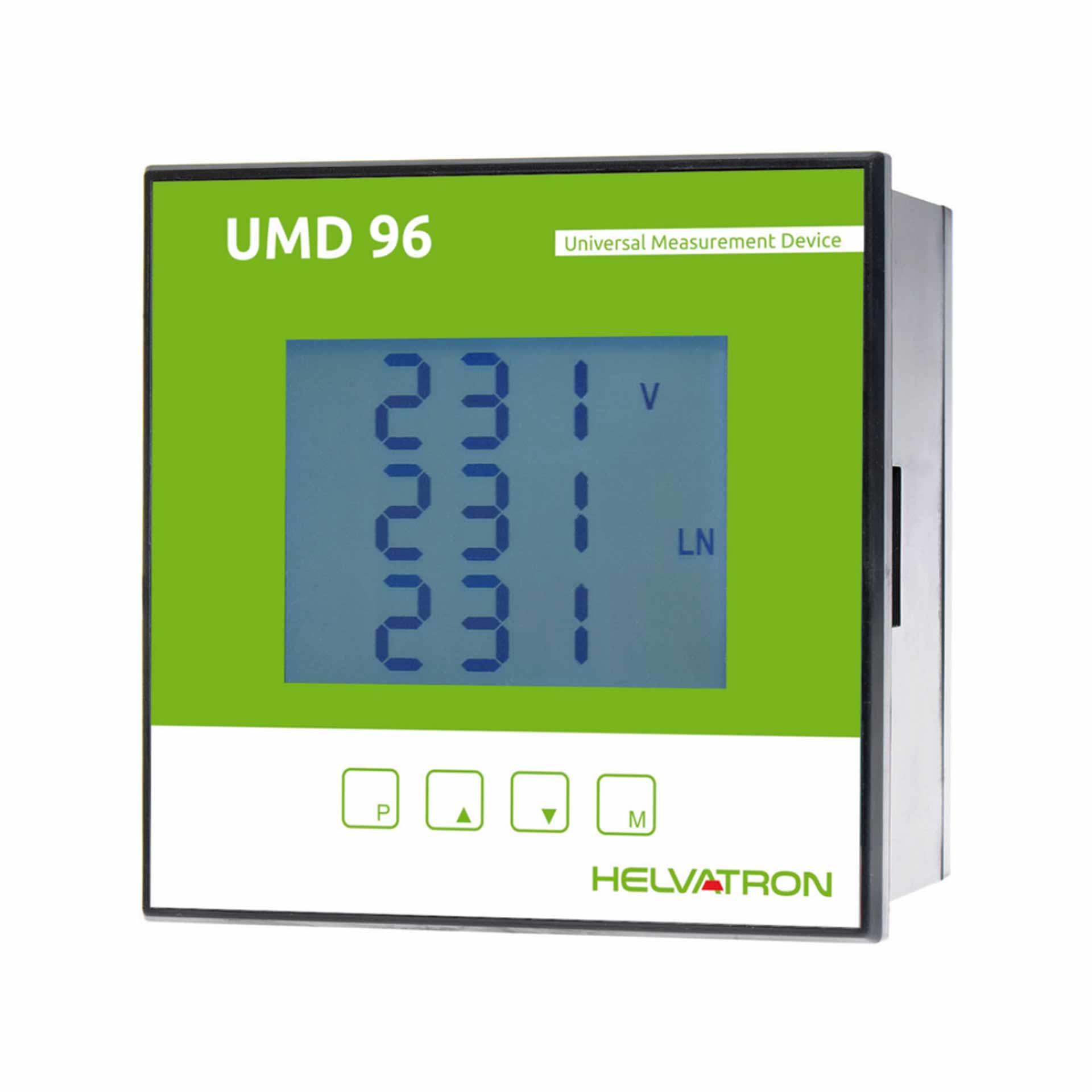Helvatron Multifunktionaler Netzanalysator mit TCP/IP & Modbus TCP UMD 96EL