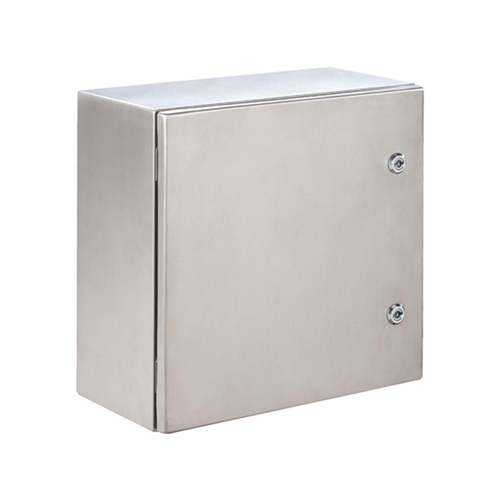 Edelstahl-Wandgehäuse V4A,  IP66, BxHxT 400x500x250mm, mit Montageplatte