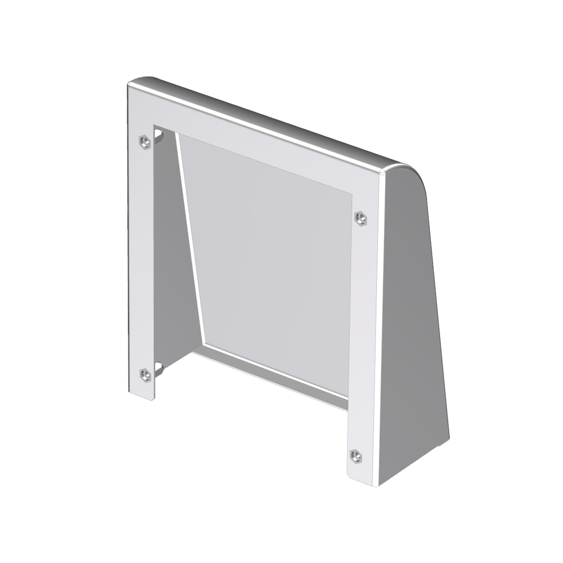 Abdeckung IP55 für Gitter mit Filter RF290, Stahlblech lackiert RAL 7035