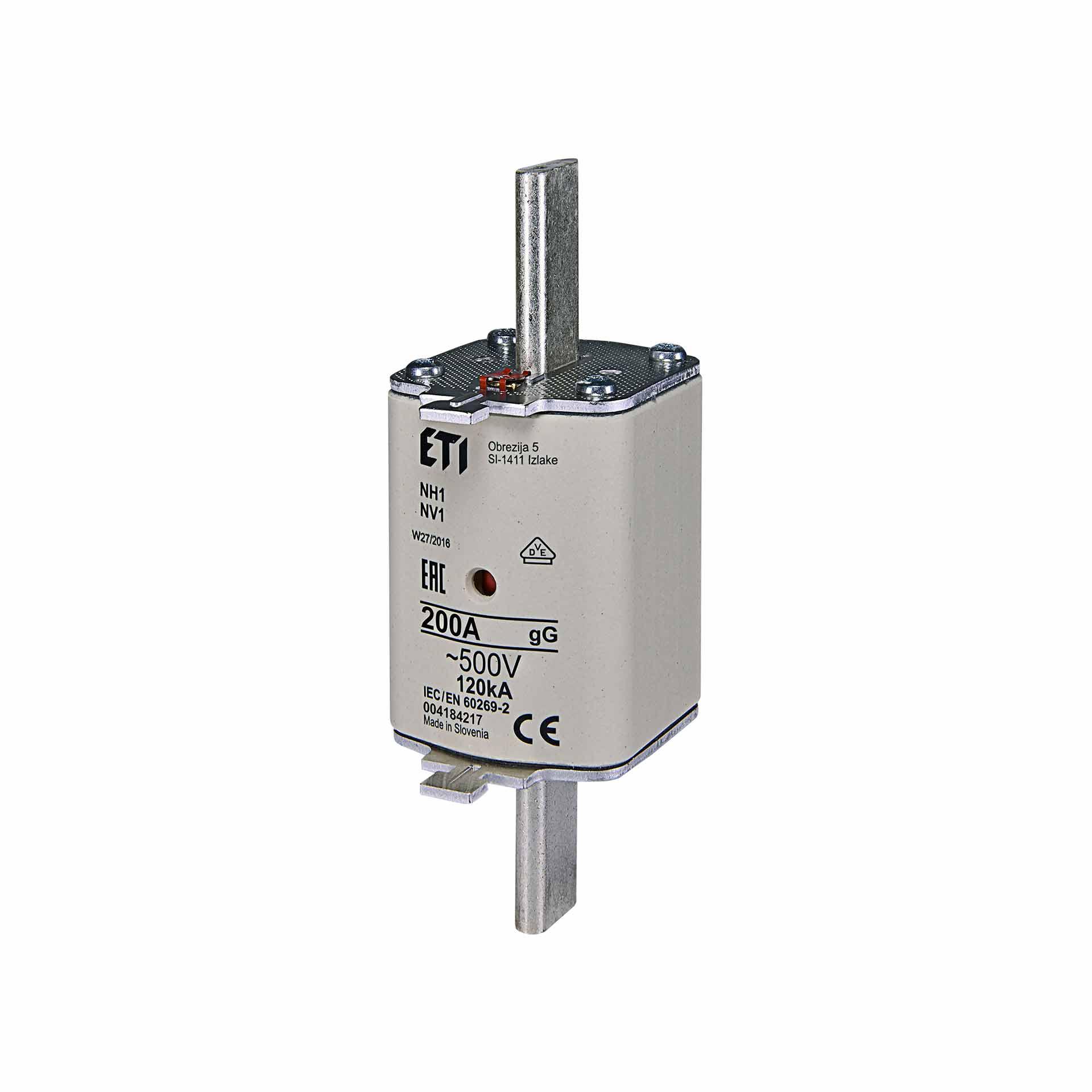 NH-Sicherung Gr. 1  200A, Charakteristik gL-gG 500V
