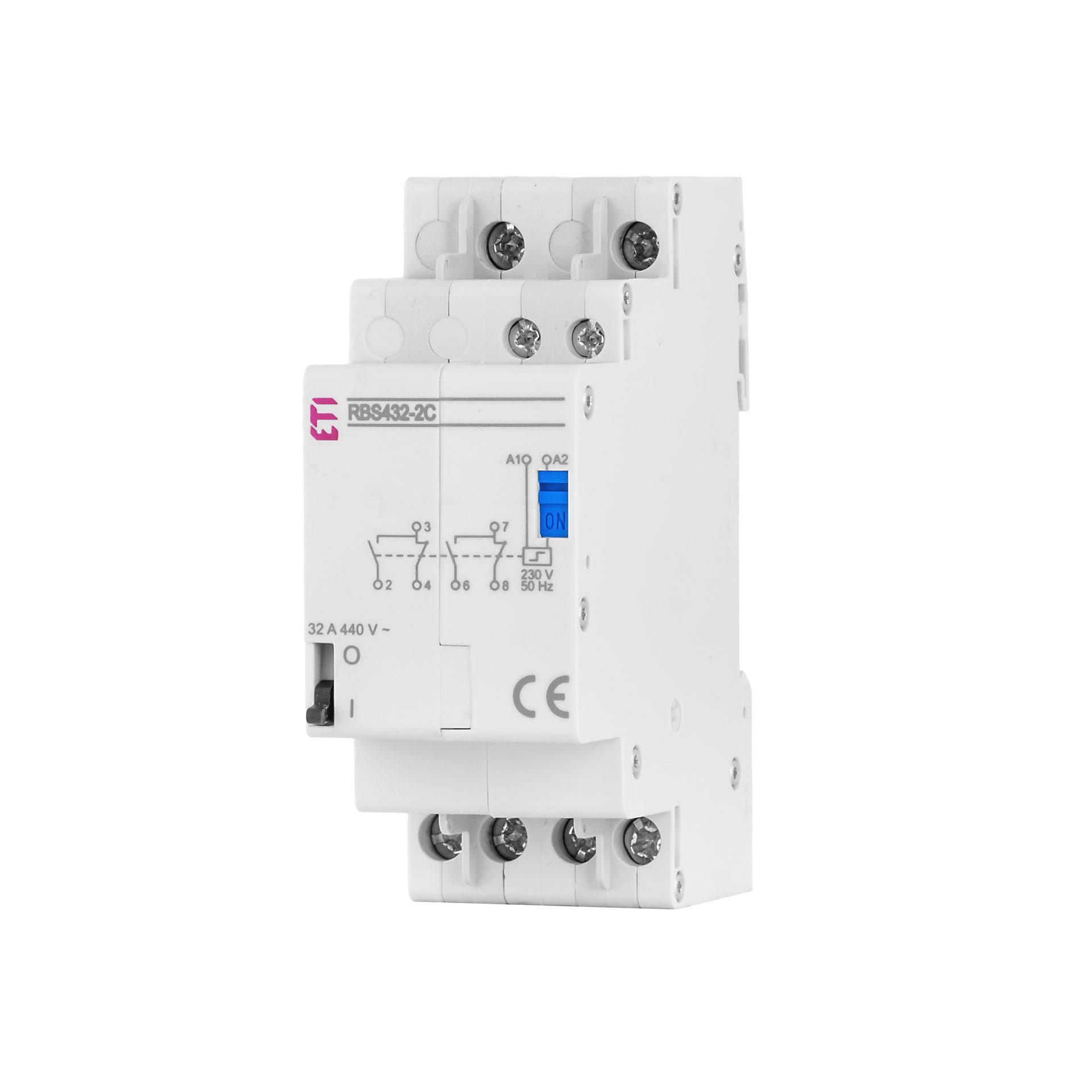 Schrittschalter 2C/2S+2Ö, Bemessungsschaltstrom 32A