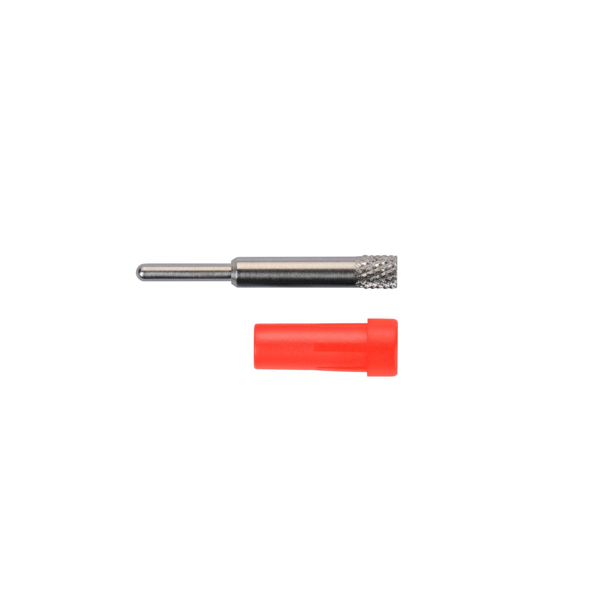 Einbaubuchse ø 2mm, für isolierten Einbau, rot