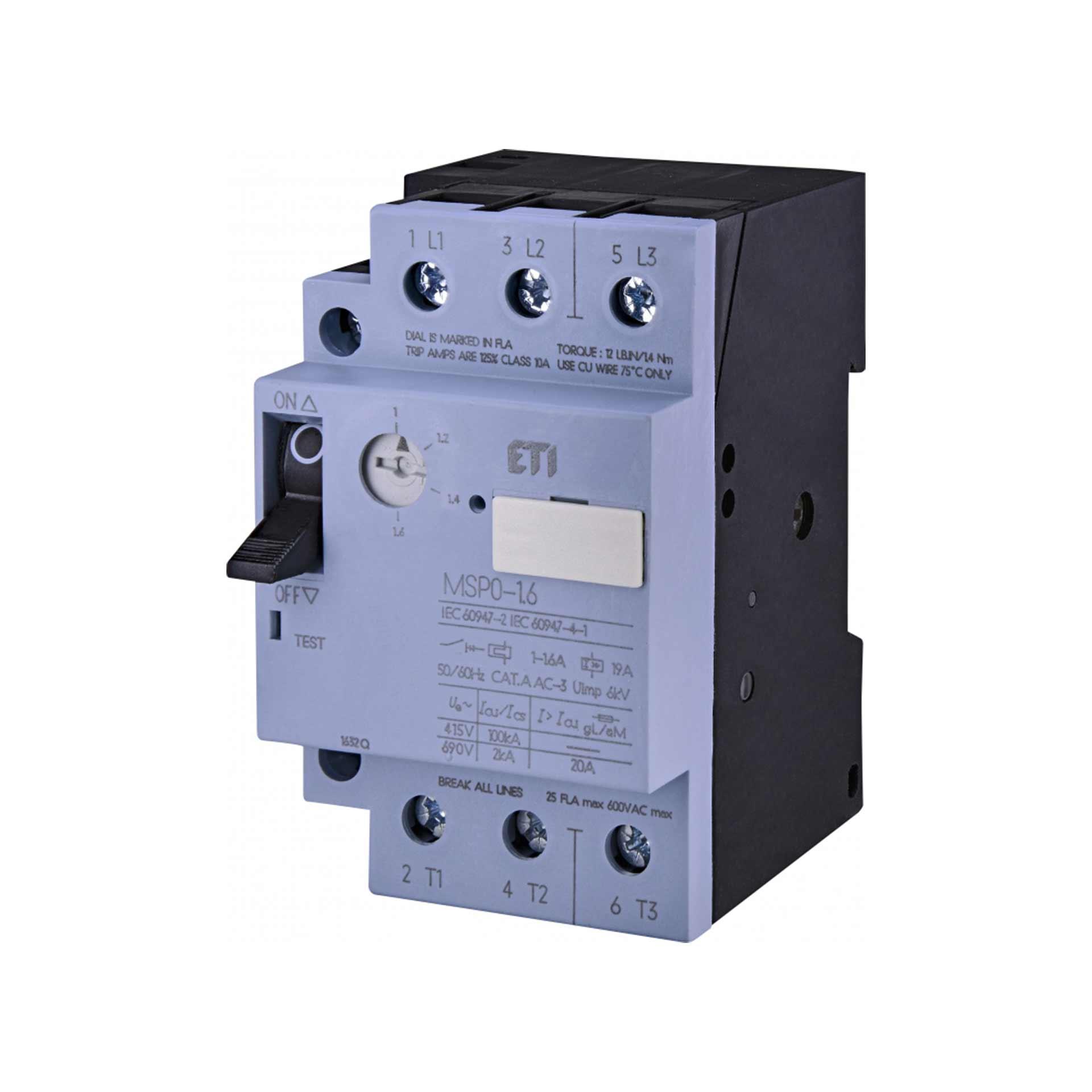 Motorschutzschalter MSP0 / 1.0 - 1.6A