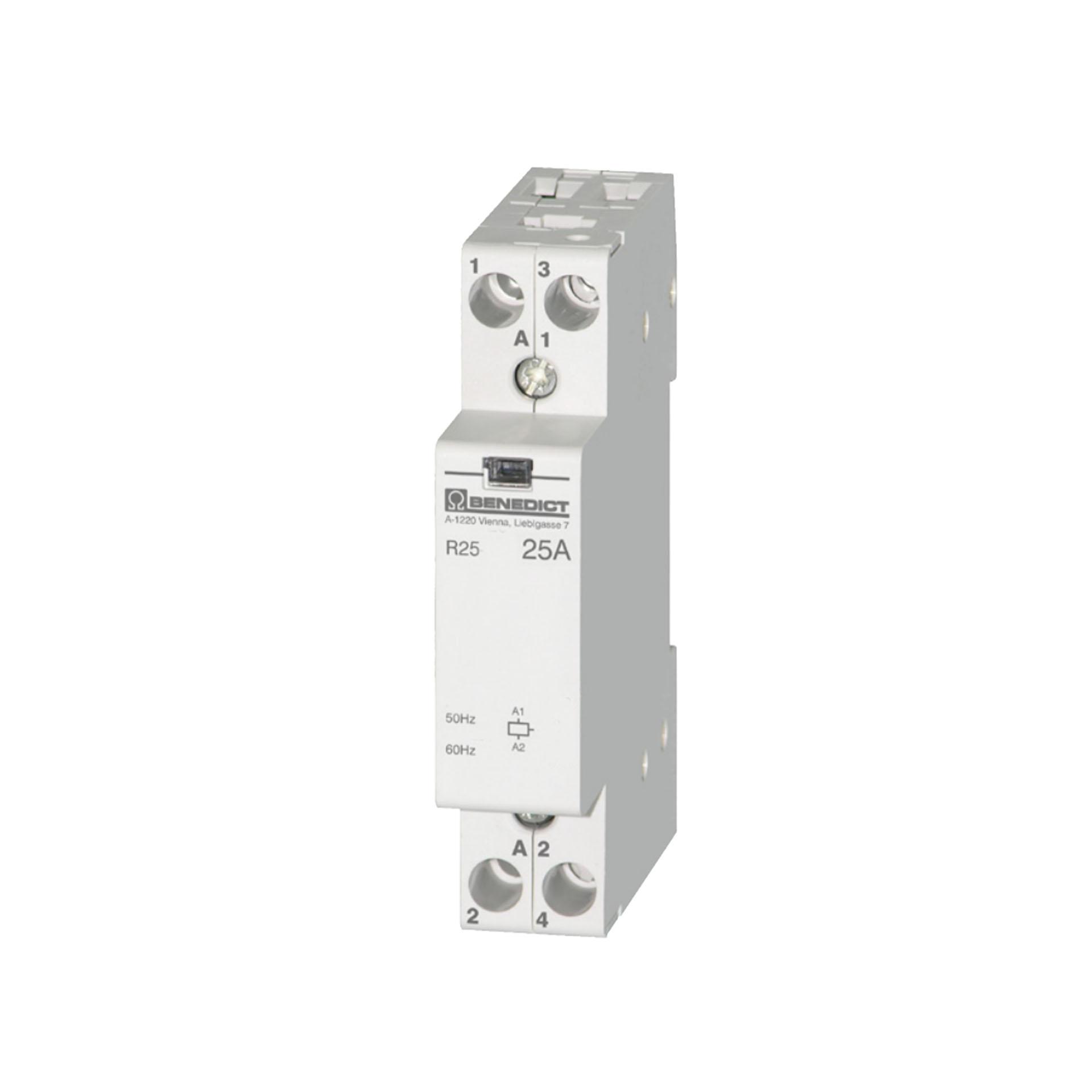 Installationsschütz 2-polig, 1S+1Ö, 25A AC1, R25-11 230V AC