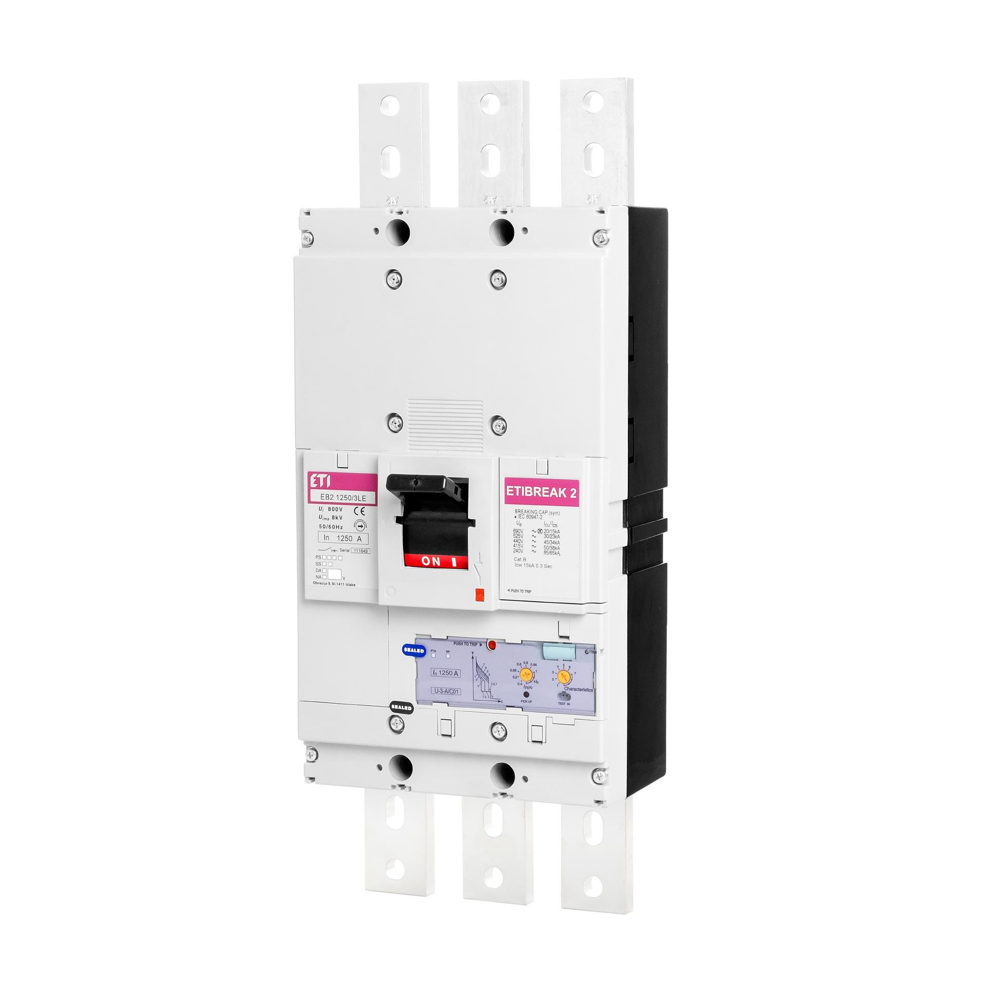 Leistungsschalter EB2 1250/3LE 1250A, Icu 50kA / Ics 50kA