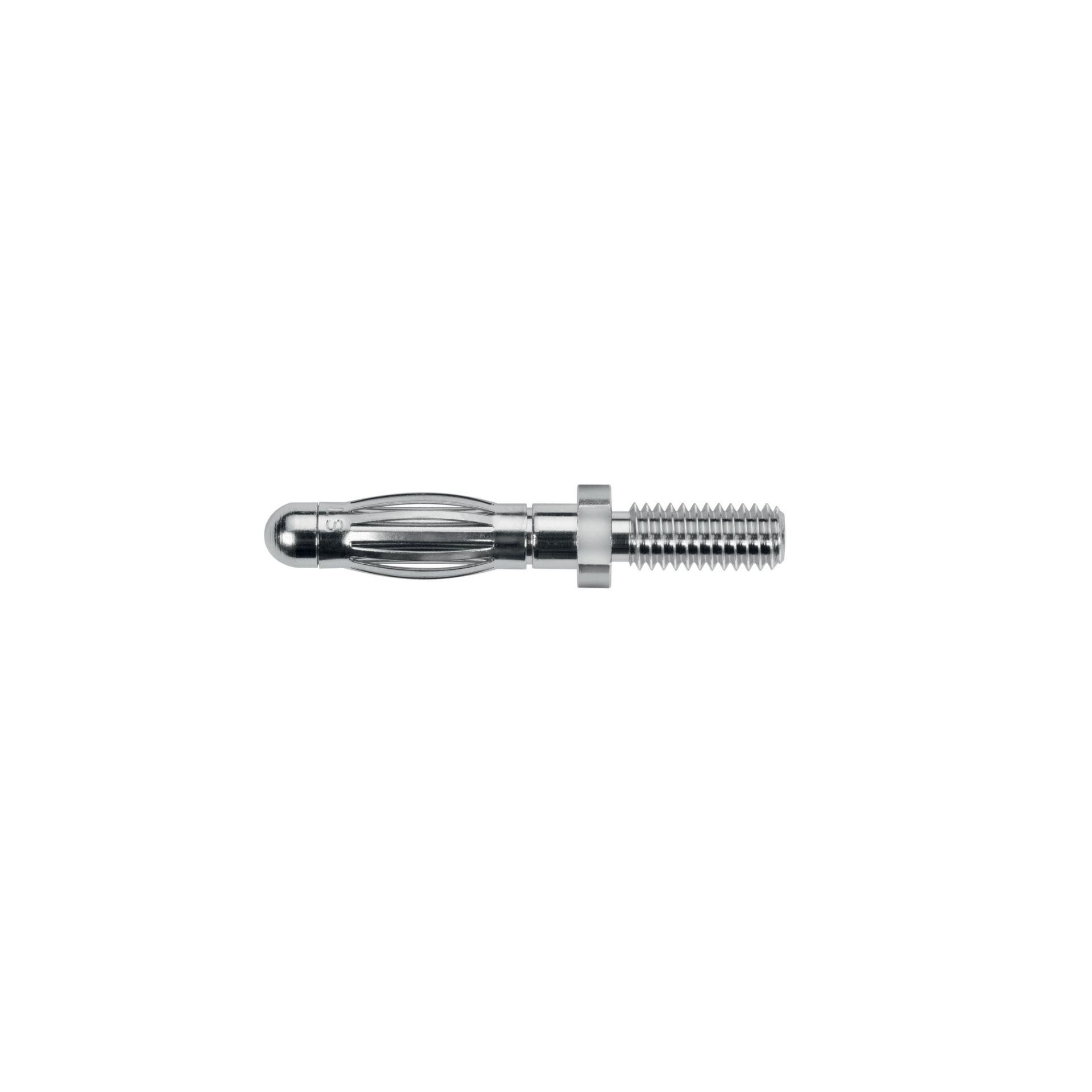 Federkorb-Einbaustecker ø 4mm, Gewinde M4 x 10mm