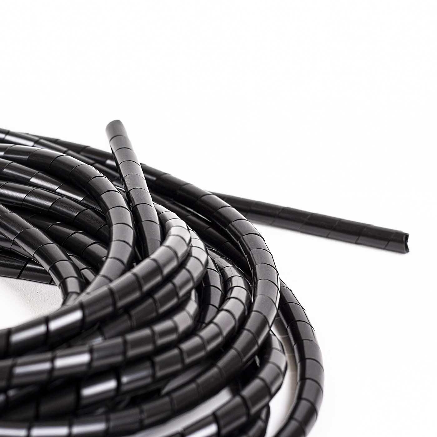 Spiralschlauch, Innen-Ø 20.0mm, Aussen-Ø 23.0mm, 21.00 - 150.00mm, schwarz, VPE 10m