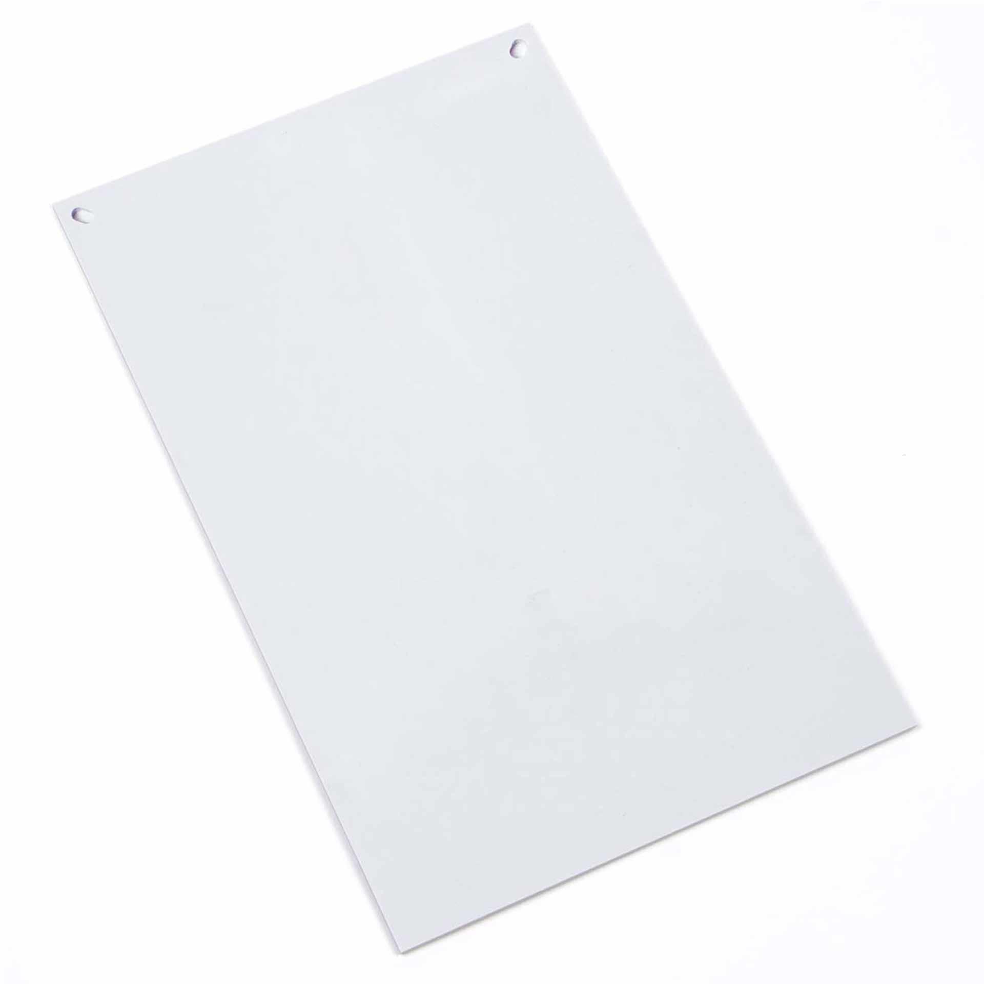 Abdeckplatte Zählerplatz inkl. Lochung Spitz & oval, Iroplast halogenfrei, 7035, inkl. Schutzfolie