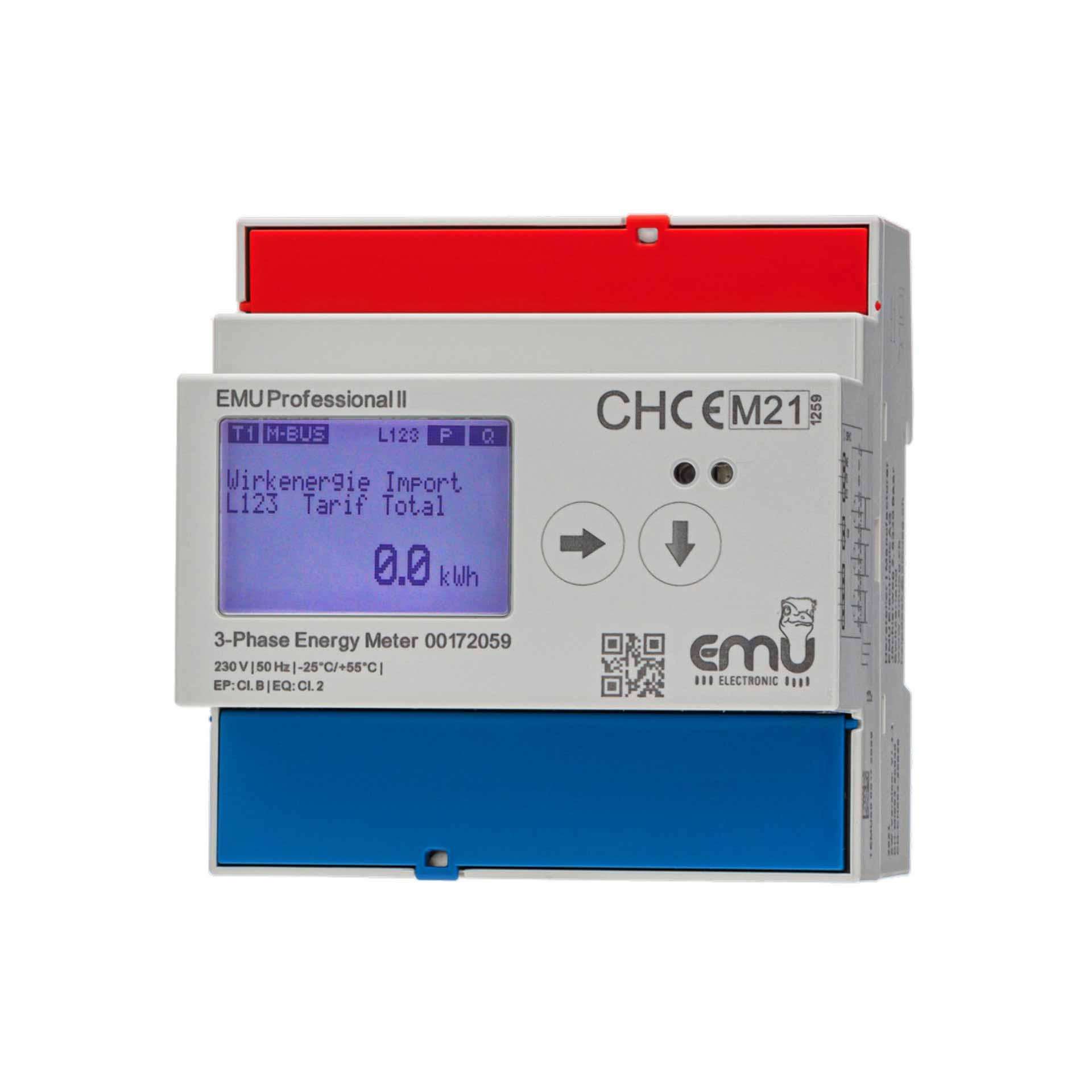 Energiezähler EMU Professional II 3/100, MID B+D Zulassung, 100A Direktmessung 3PN
