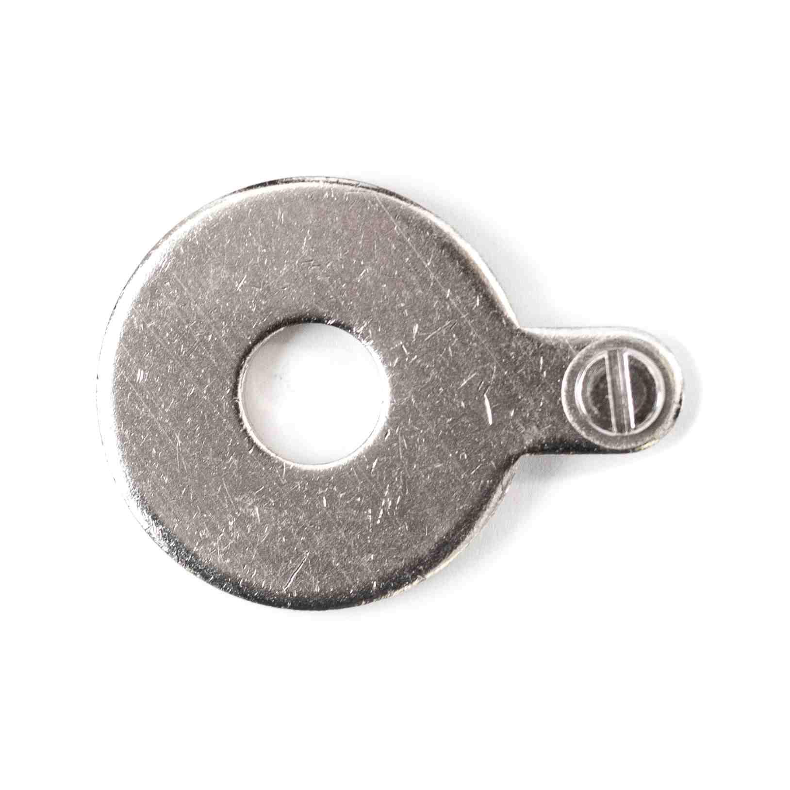 Spannungs-Anschlusslasche gross M10,Aussen Ø 24.5 mm, Messing vernickelt