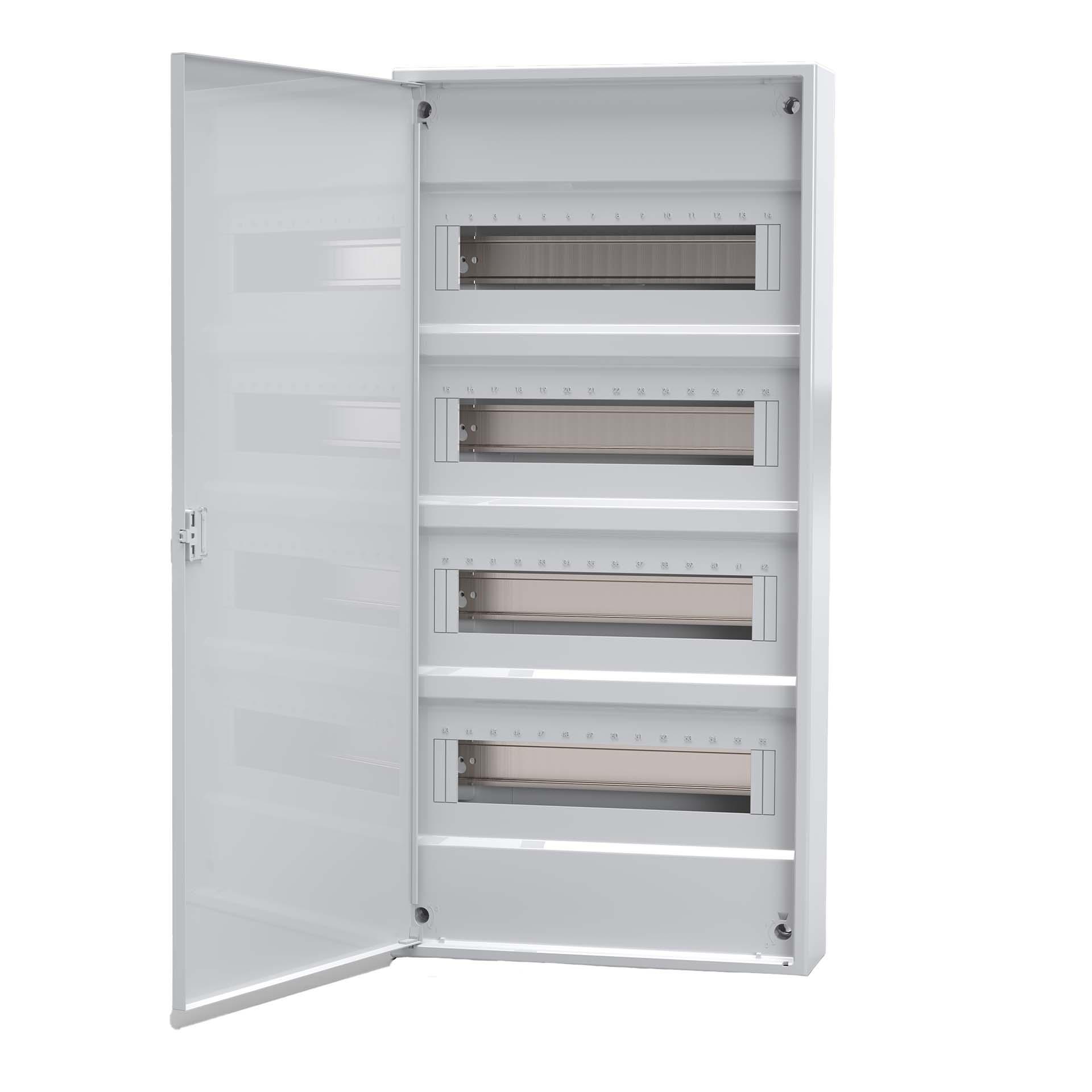 Aufputzverteiler mit Metalltür"ACT-48M", IP40, 4x12 Modul (48M)