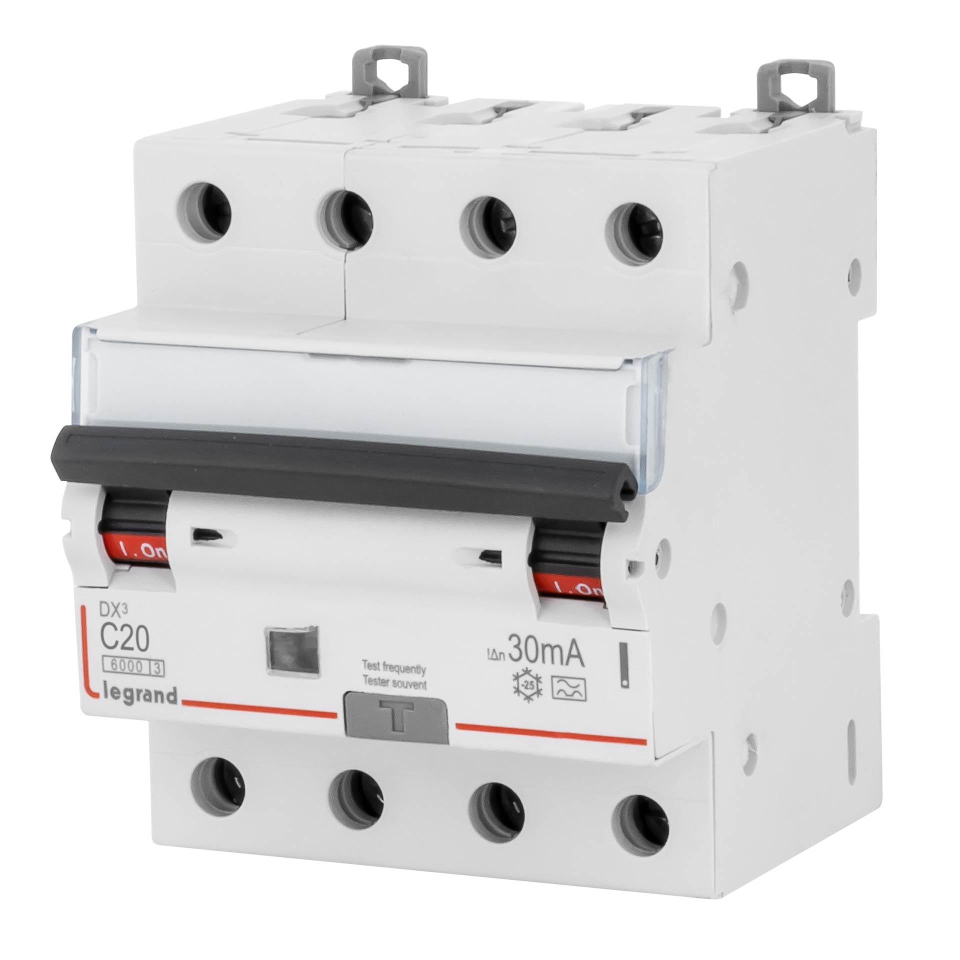 FI/LS Standard 4P, Charakteristik C / 20A (0.03A), Typ A, 6kA