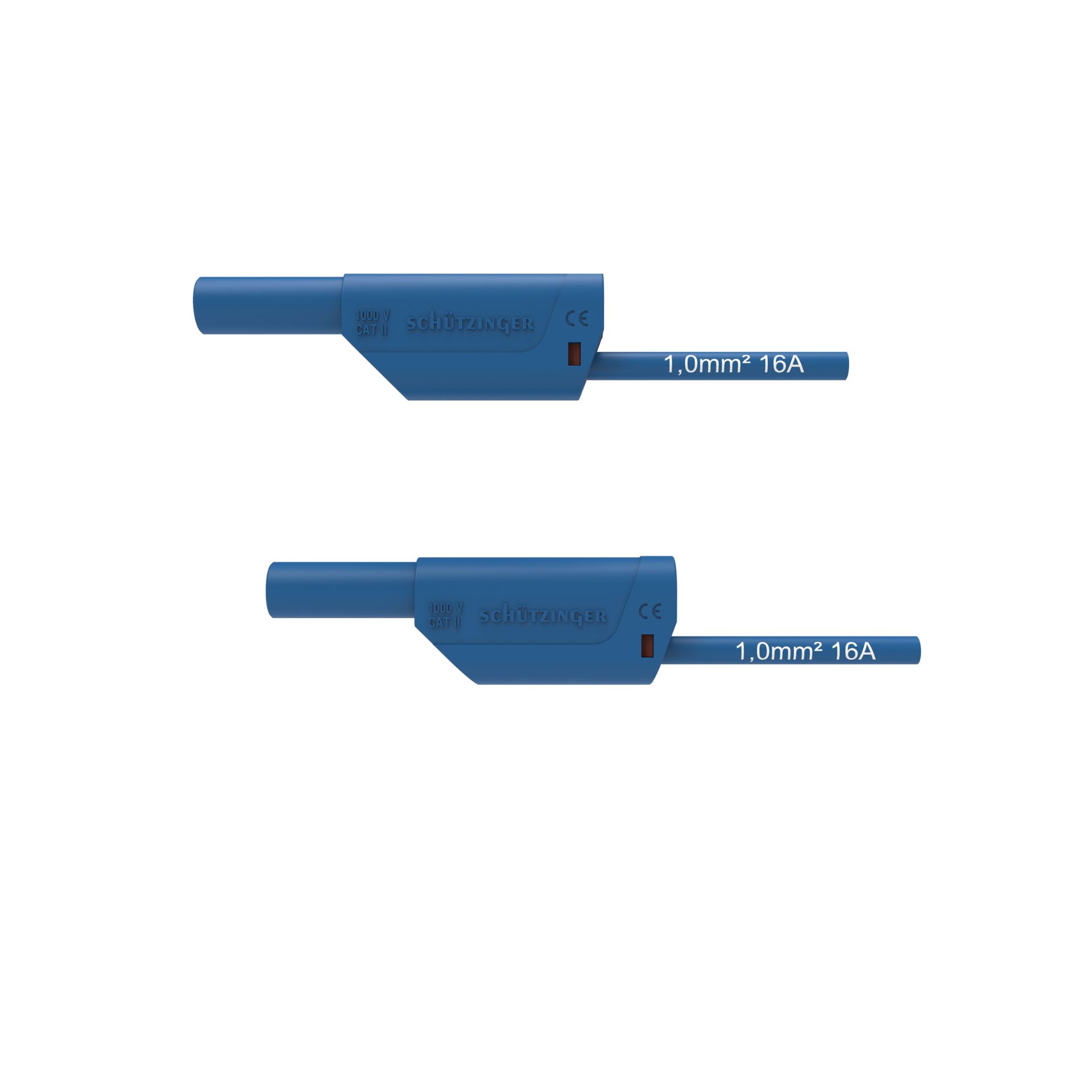 Sicherheits-Verbindungsleitung ø 4mm, 1mm2, 1000mm, blau