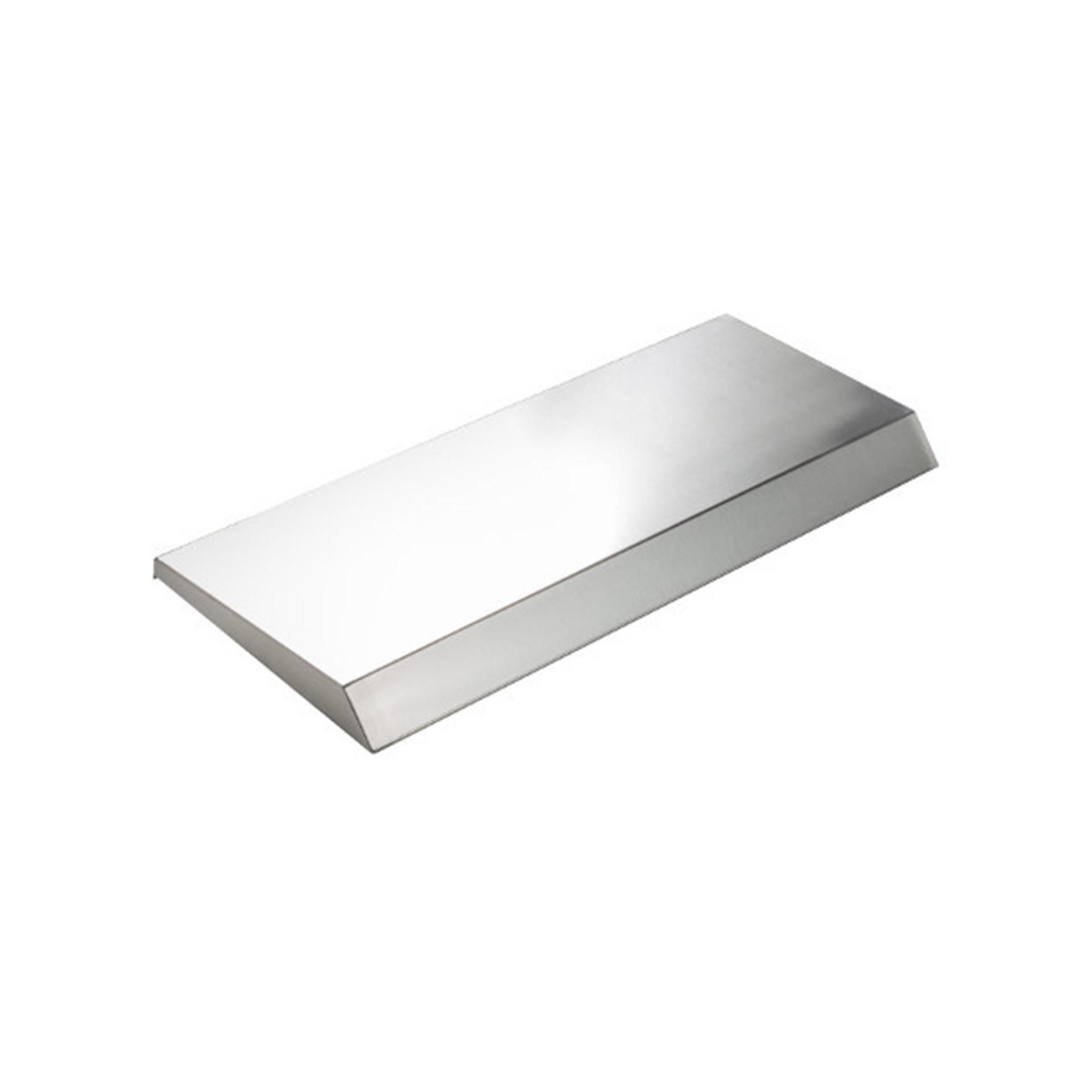 Edelstahl-Regendach, BxT 610x259mm passend zu Gehäuse BxT 600x250mm