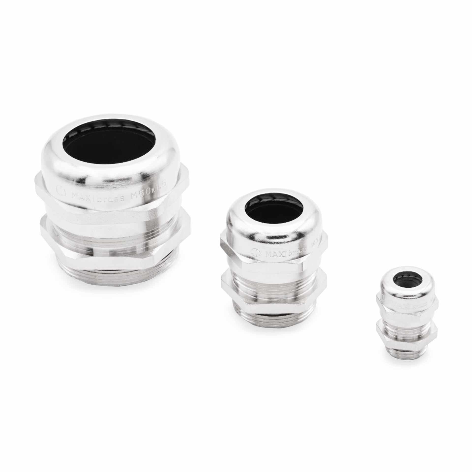 Kabelverschraubung Maxibrass M75, Messing vernickelt, Standard, KB: 56-63mm