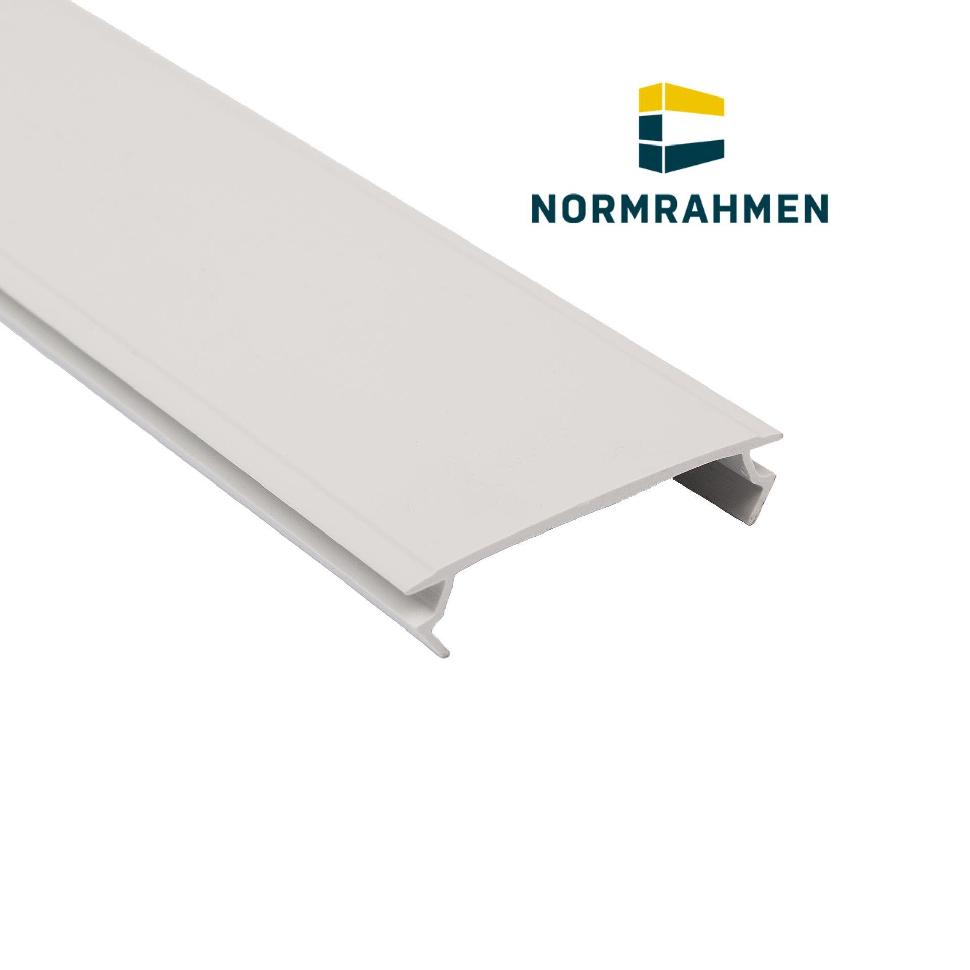 Abdeckprofil, RAL 7035 lichtgrau, halogenfrei, 2 Meter lang