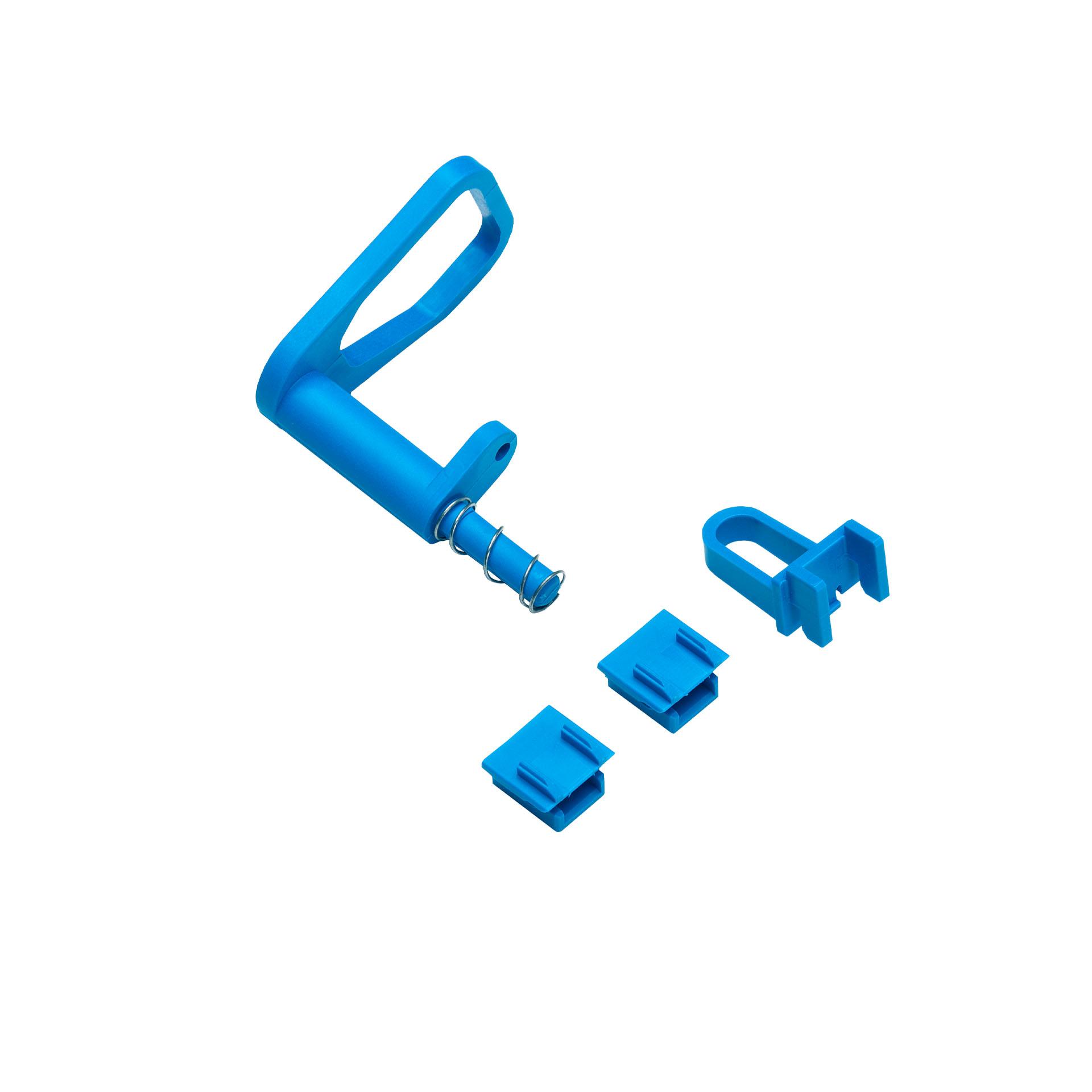 Trennerdeckel-Verriegelung für Plombierdraht und 3 Schlösser Bügeldurchmesser 4 - 7 mm, Gr. 1-3