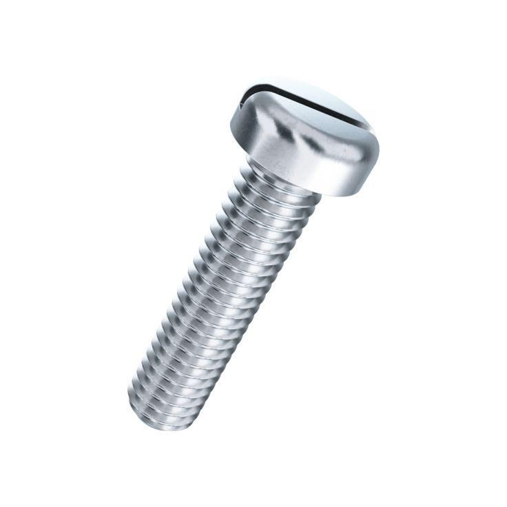 Flachkopfschraube mit Schlitz, DIN 85A, M4x12mm 