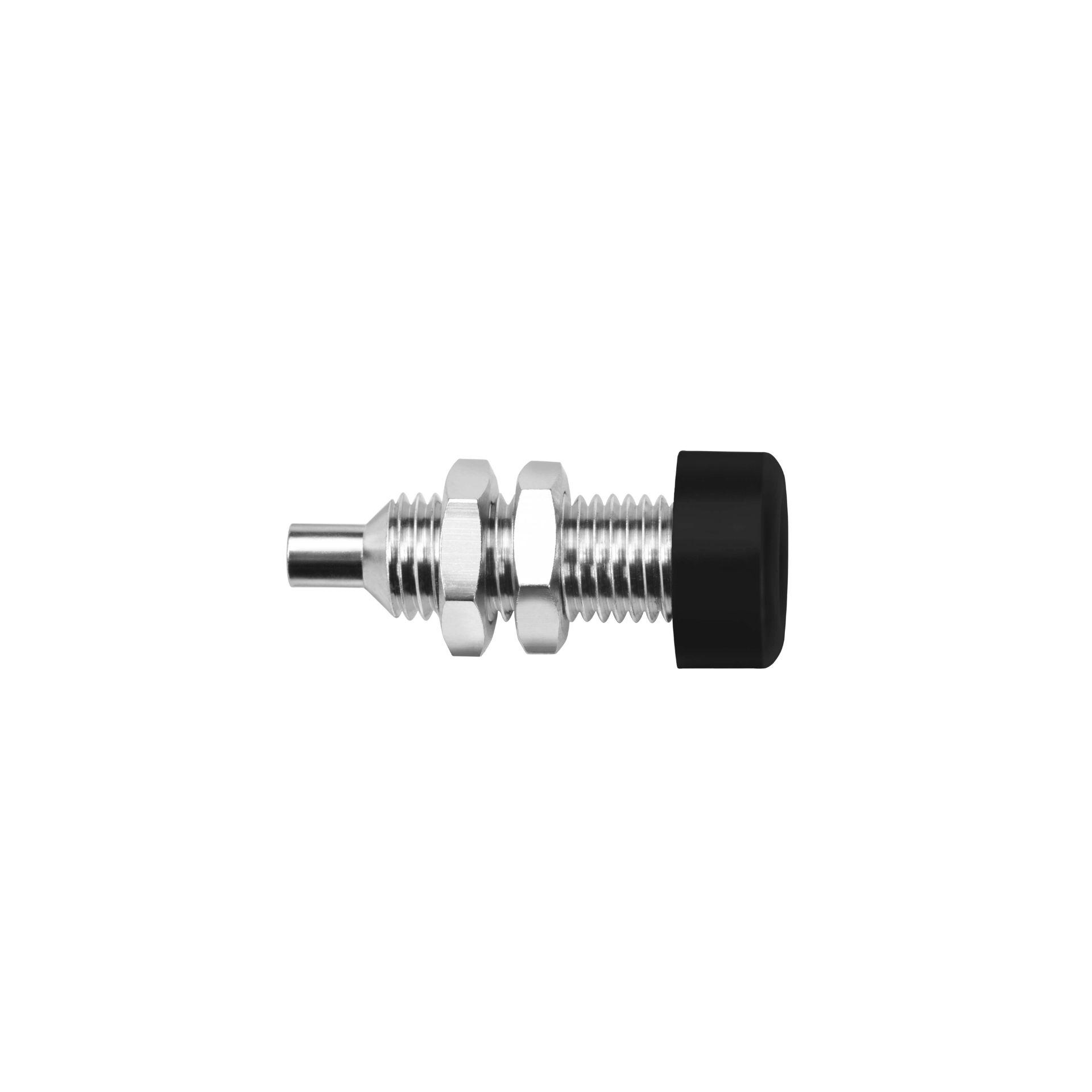 Einbaubuchse ø 4mm Isolierkopf aufgeschraubt, schwarz