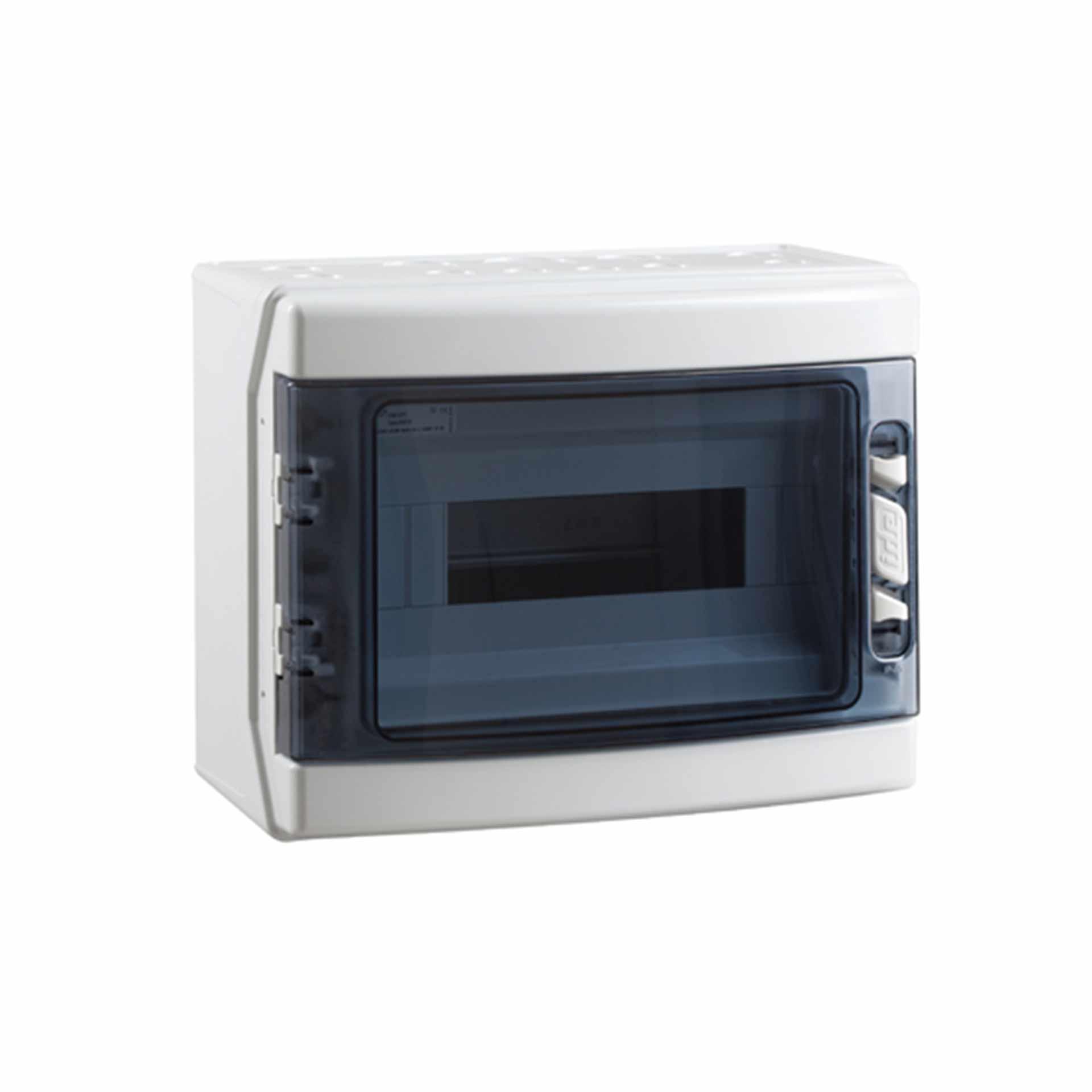 Aufputzverteiler "CDN12PT/RR" mit transparenter Tür, IP65, 1x12 Modul (12M)
