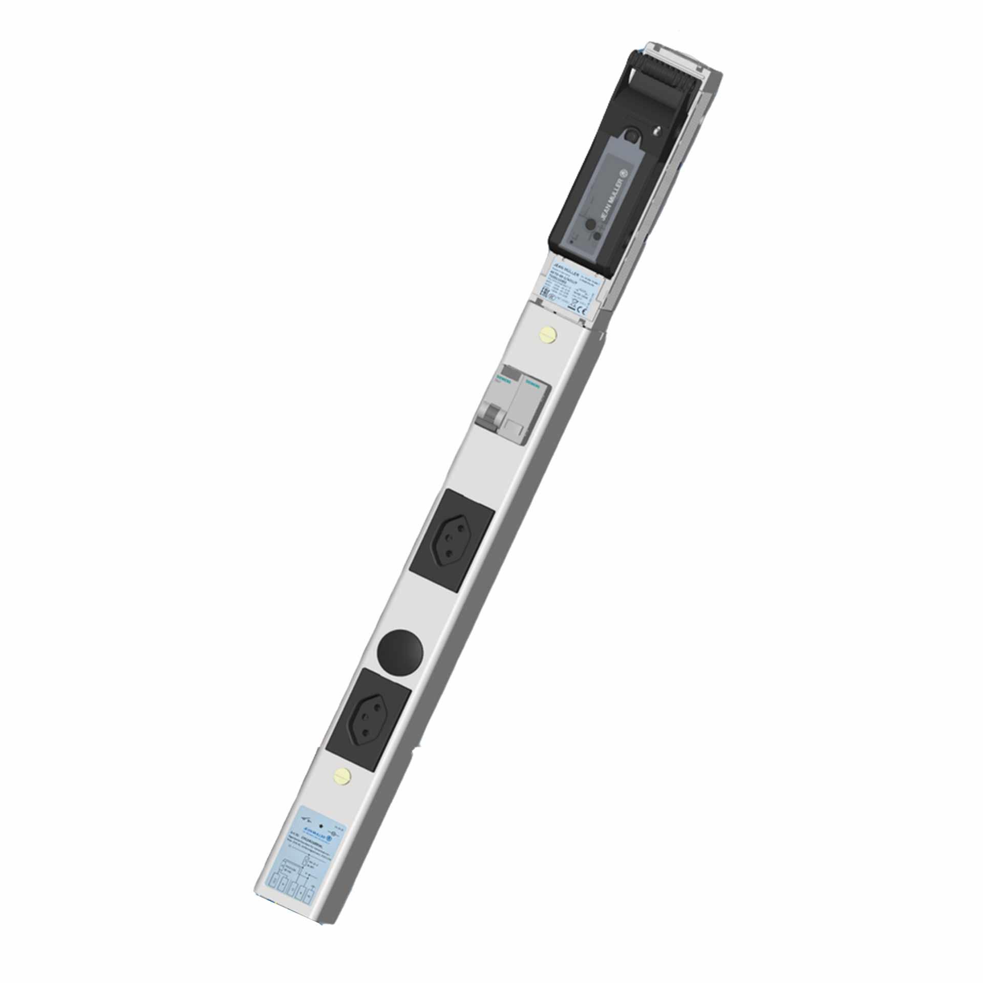 Eigenbedarfseinheit - NH-Sicherungslastschaltl. Gr.00, 1P, 185mm, Max.25A, mit 2x T13 & FI/LS o. Kl.