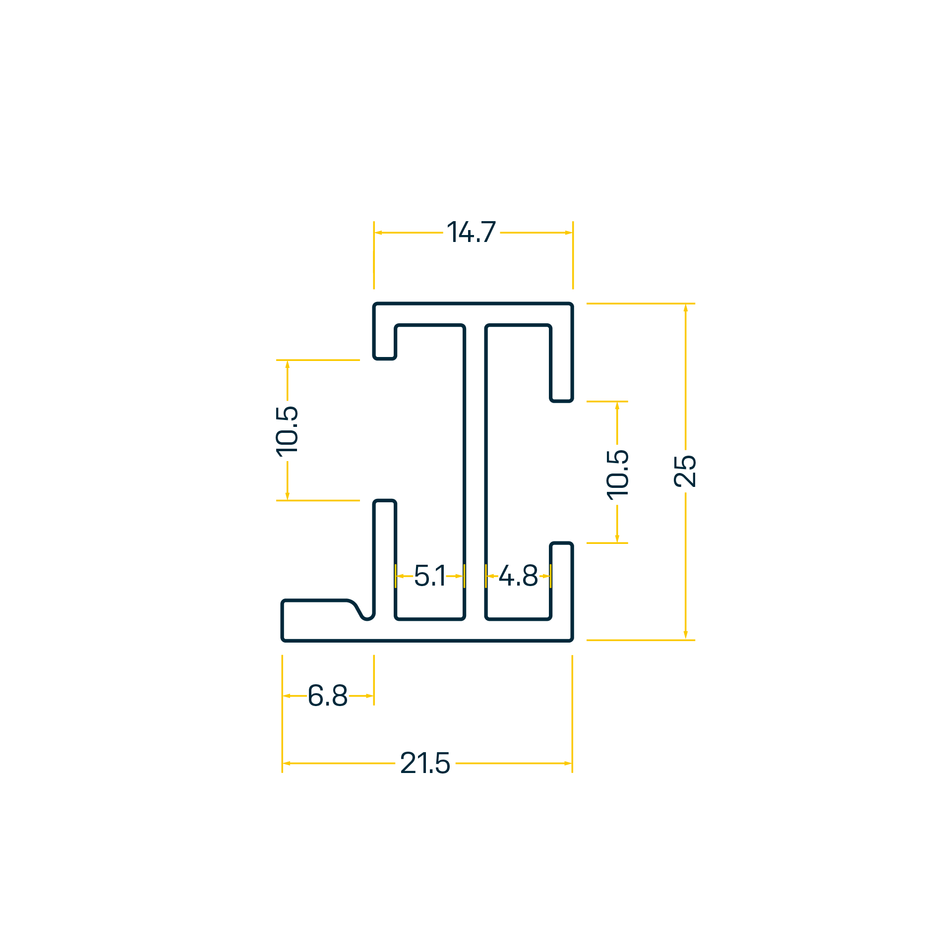 GA2031 Befestigungsschiene BS 21.5