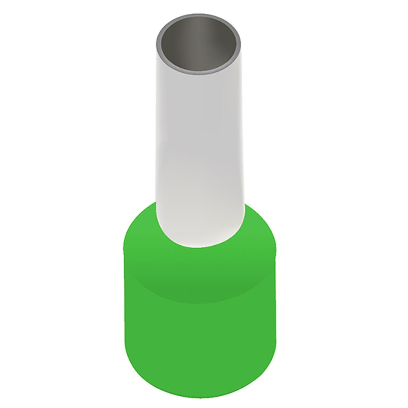 Isolierte Aderendhülsen (TE) grün / 6mm² / 12mm