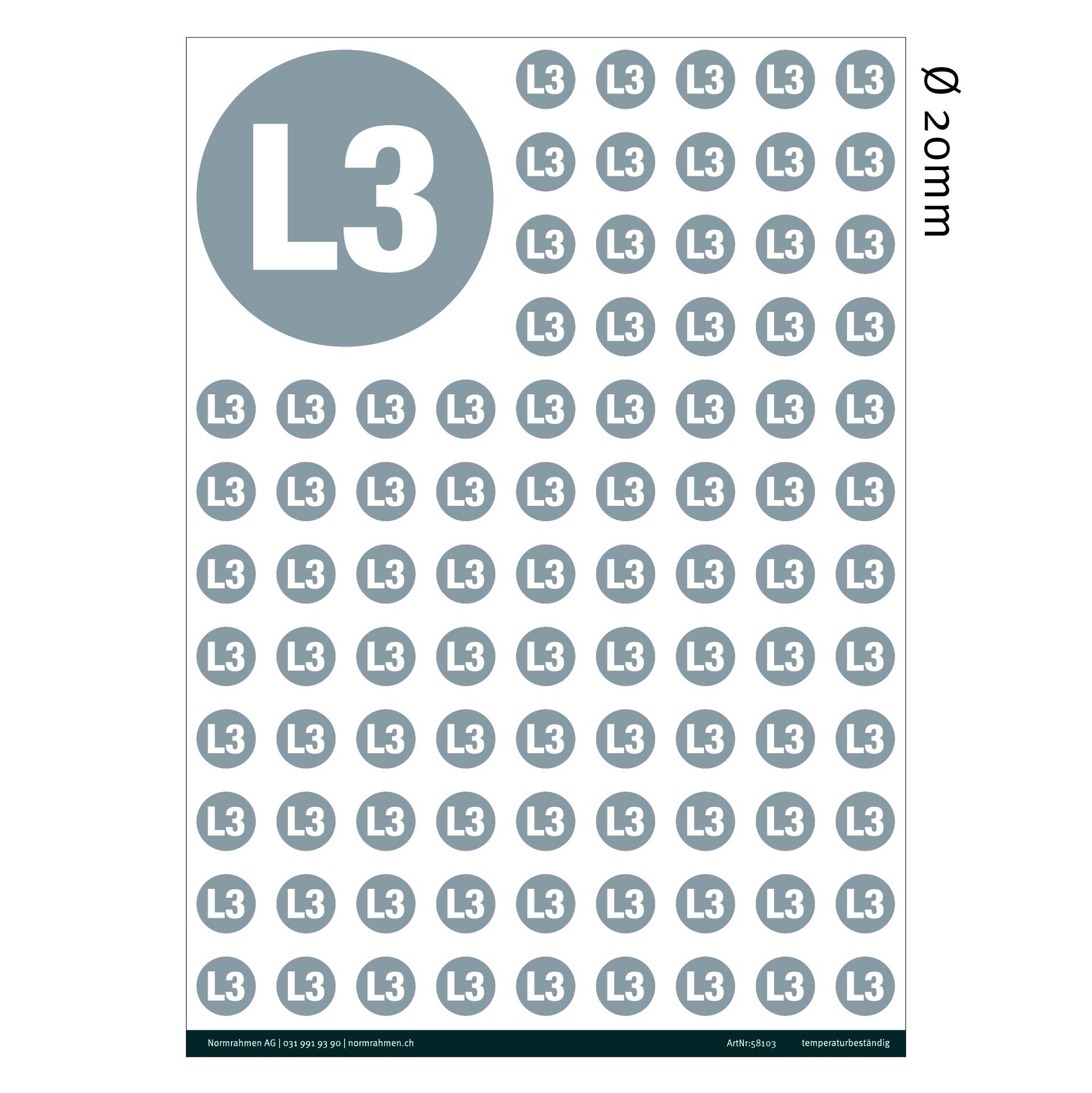 Aussenleiter L3 Ø 20mm,VPE 108 Stk. A4 Bogen